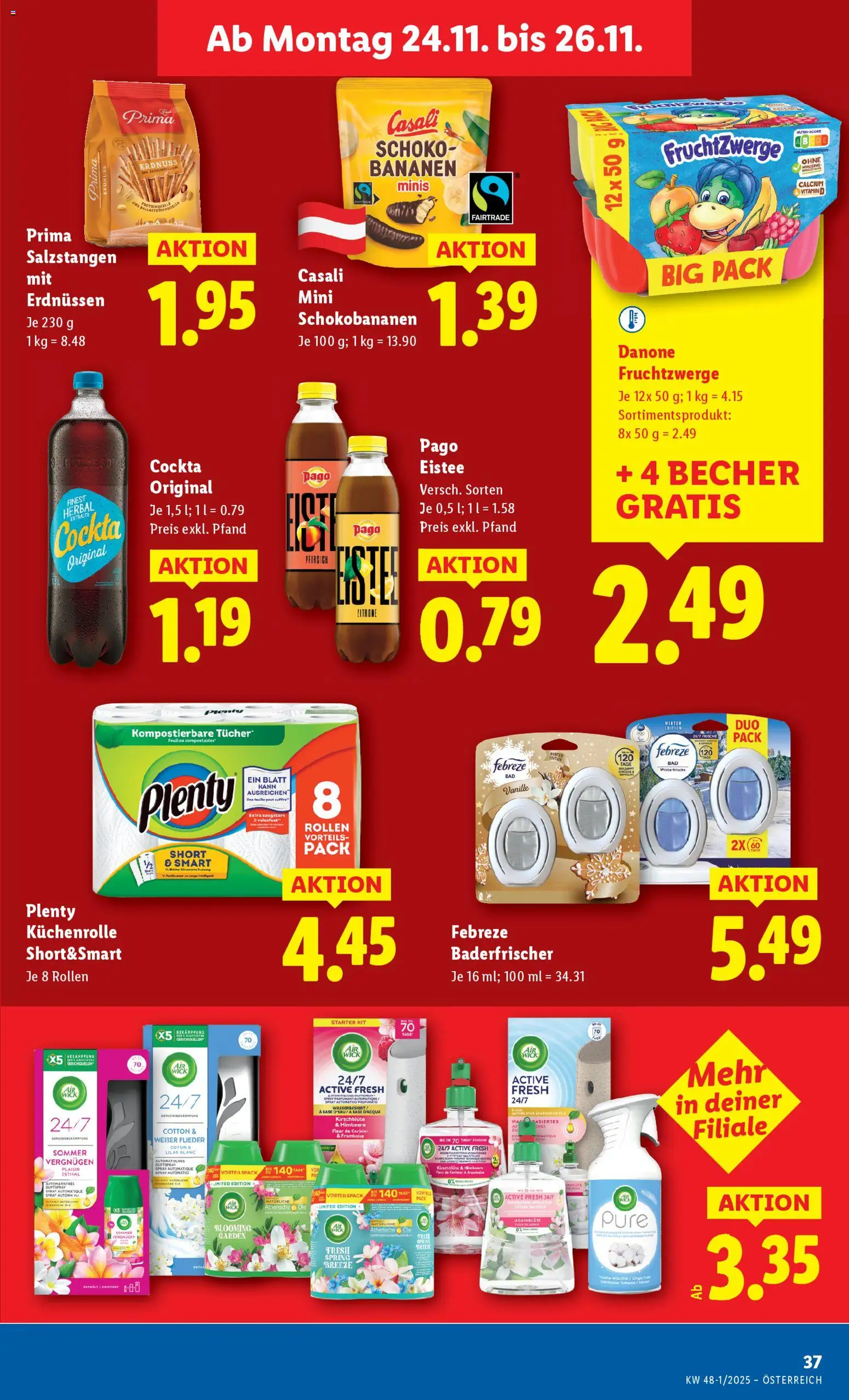 Lidl - Black Friday gültig ab 20.11.2025 | Seite: 39 | Produkte: Zitrone, Himbeere, Bananen