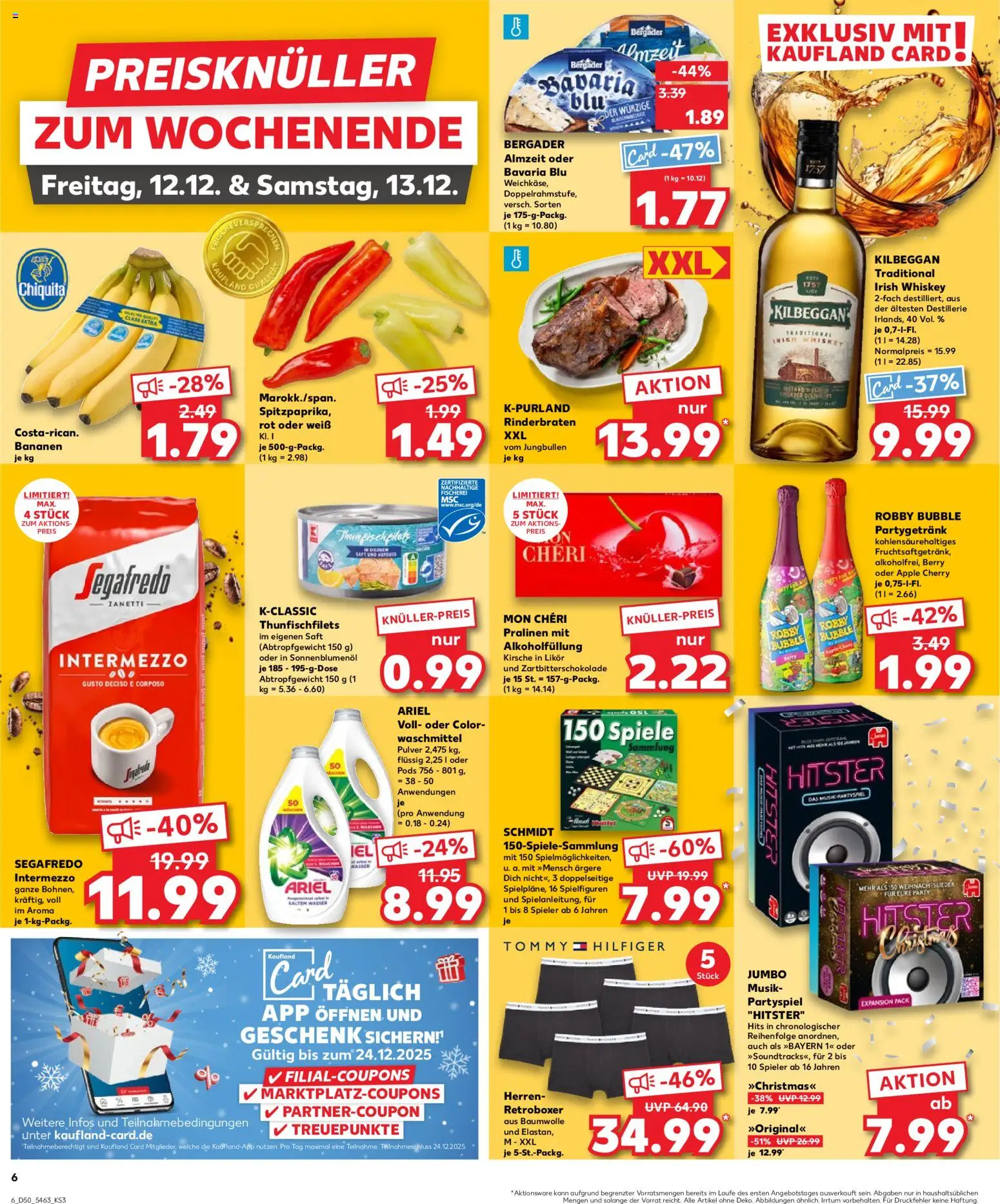 Kaufland prospekt Kiel	 – gültig ab 11.12.2025 | Seite: 6 | Produkte: Apple, Waschmittel, Boxer, Mon cheri