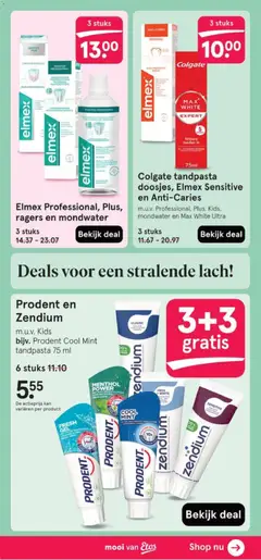 Colgate tandpasta doosjes, Elmex Sensitive en Anti-Caries, m.u.v. Professional, Plus, Kids, mondwater en Max White Ultra, 3 stuks - Voorbeeld van een folder van Etos, geldig van 16.02.2026 | Pagina: 30