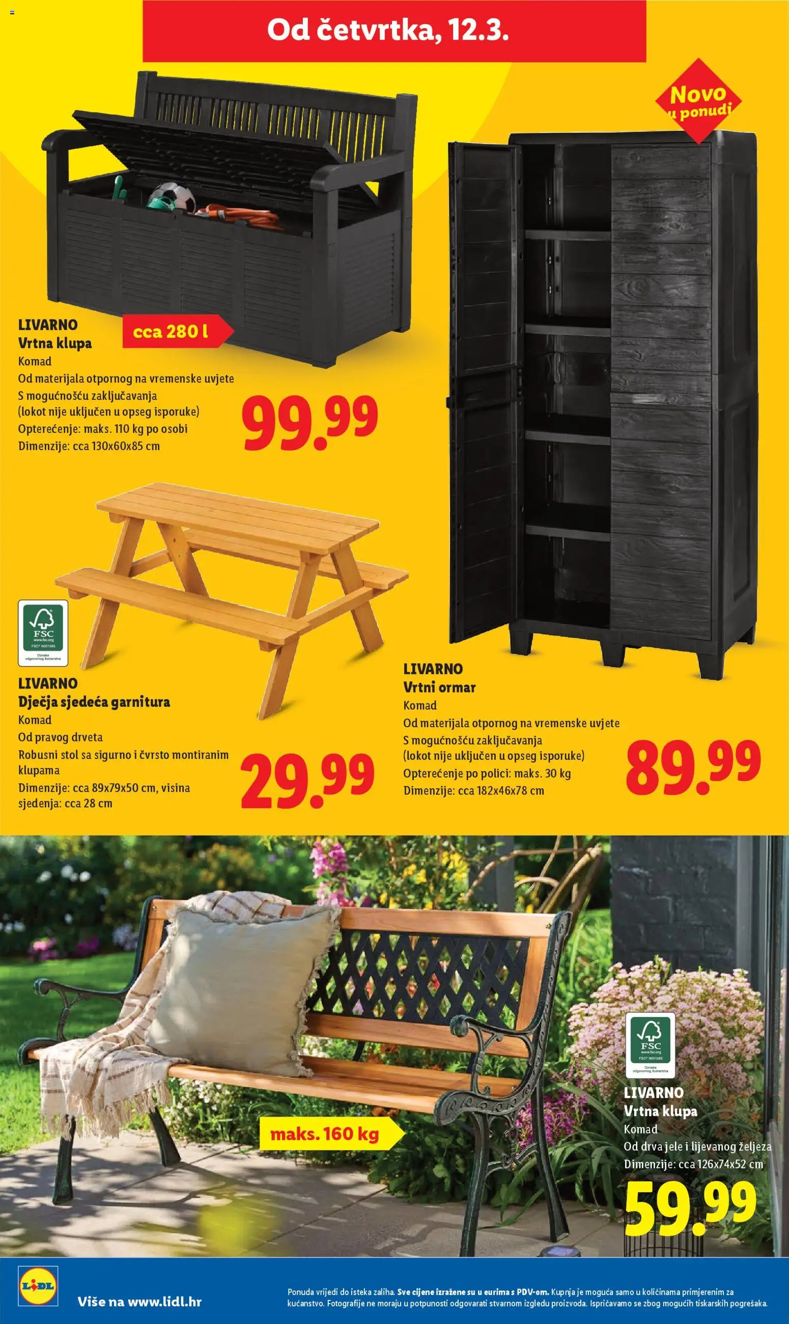 Lidl katalog | vrijedi od 09.03.2026 | Stranica: 46 | Proizvodi: Ormar, Stol