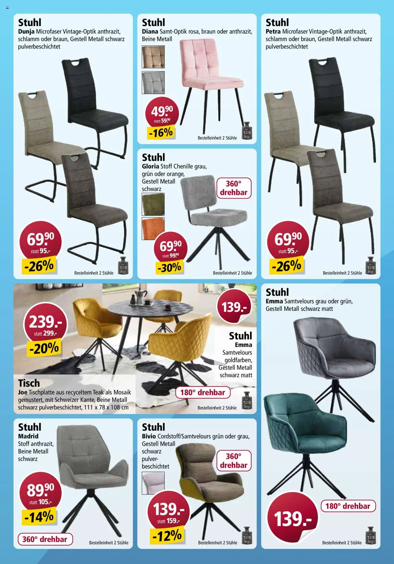 Otto's Aktionen Online Katalog ab 25.08.2025 | Seite: 26 | Produkte: Tisch, Stuhl, Pulver