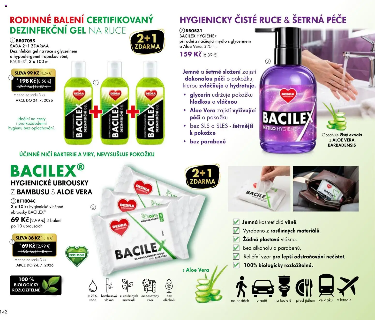 Nové Dedra akcie – leták je platný od 24.04.2026 | Strana: 42 | Produkty: Mydlo, Voda