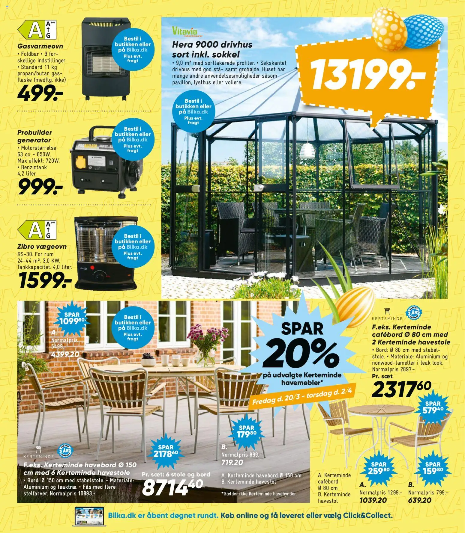 Bilka tilbudsavis – gyldig fra 20.03.2026 | Side: 14 | Produkter: Bord, Havestole