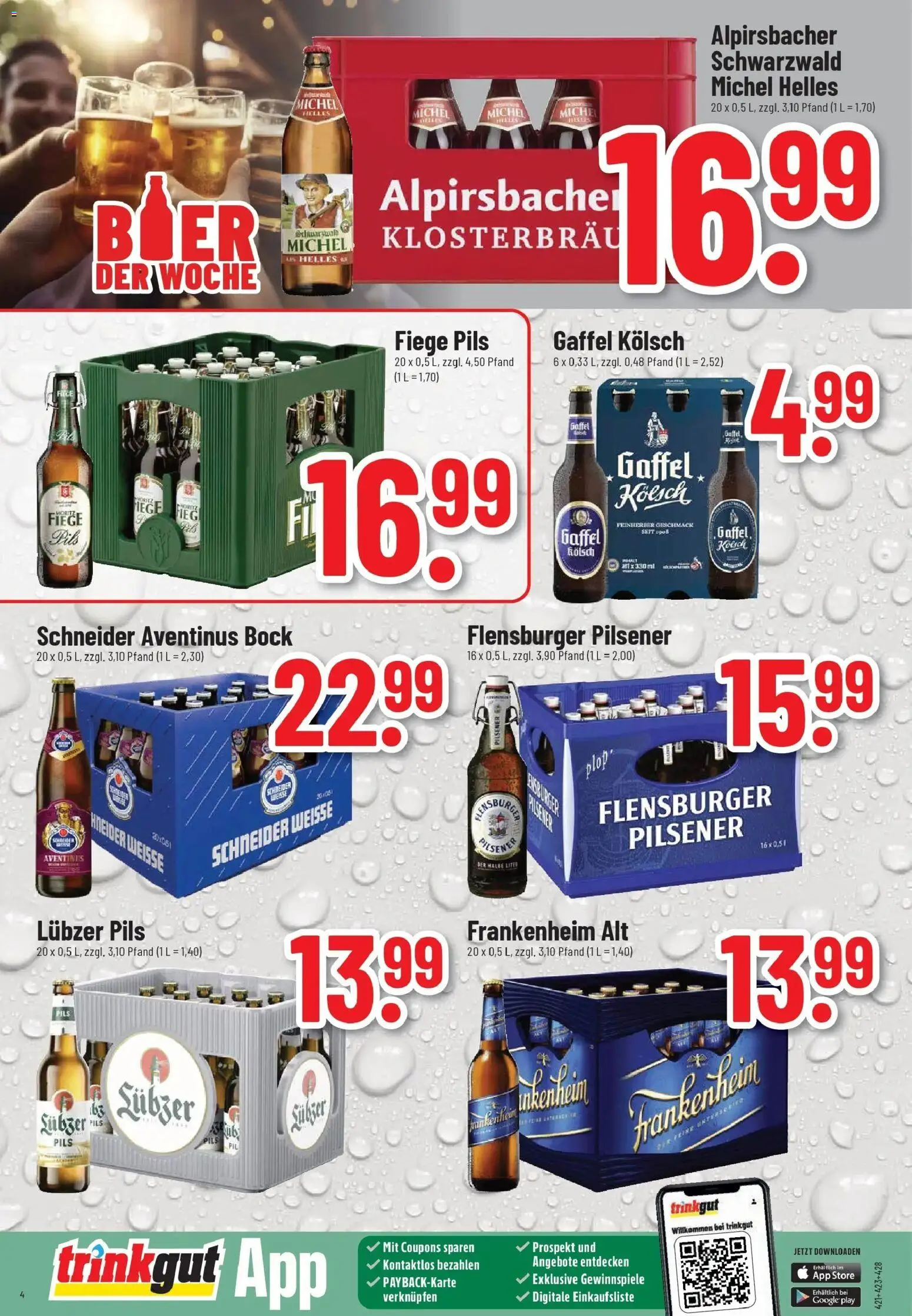 Trinkgut - trinkgut: Wochenangebote – gültig ab 05.01.2026 | Seite: 4 | Produkte: Pils, Flensburger, Lubzer