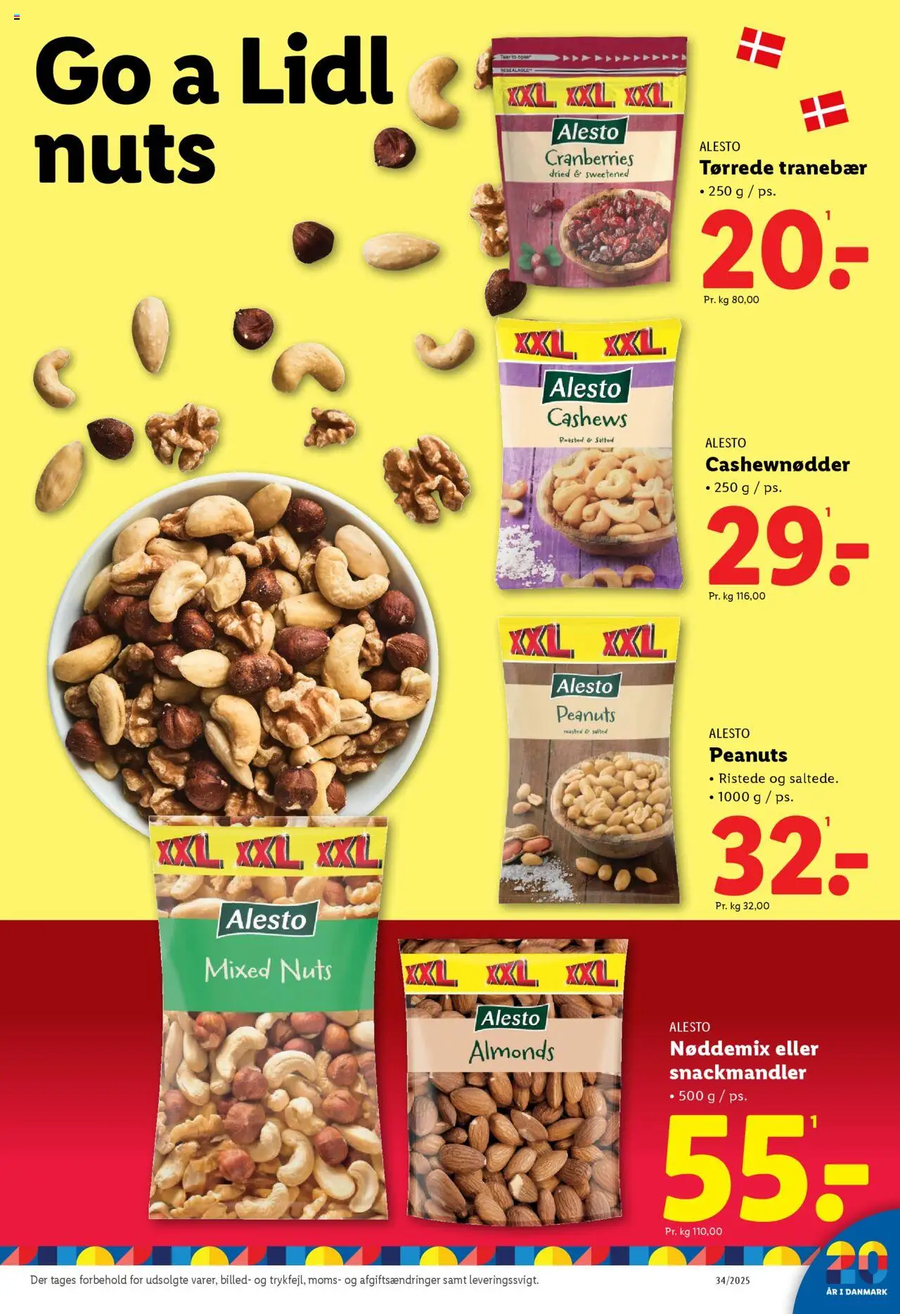 Lidl Tilbudsavis gyldig fra 17.08.2025 | Side: 13 | Produkter: Peanuts, Cashewnødder