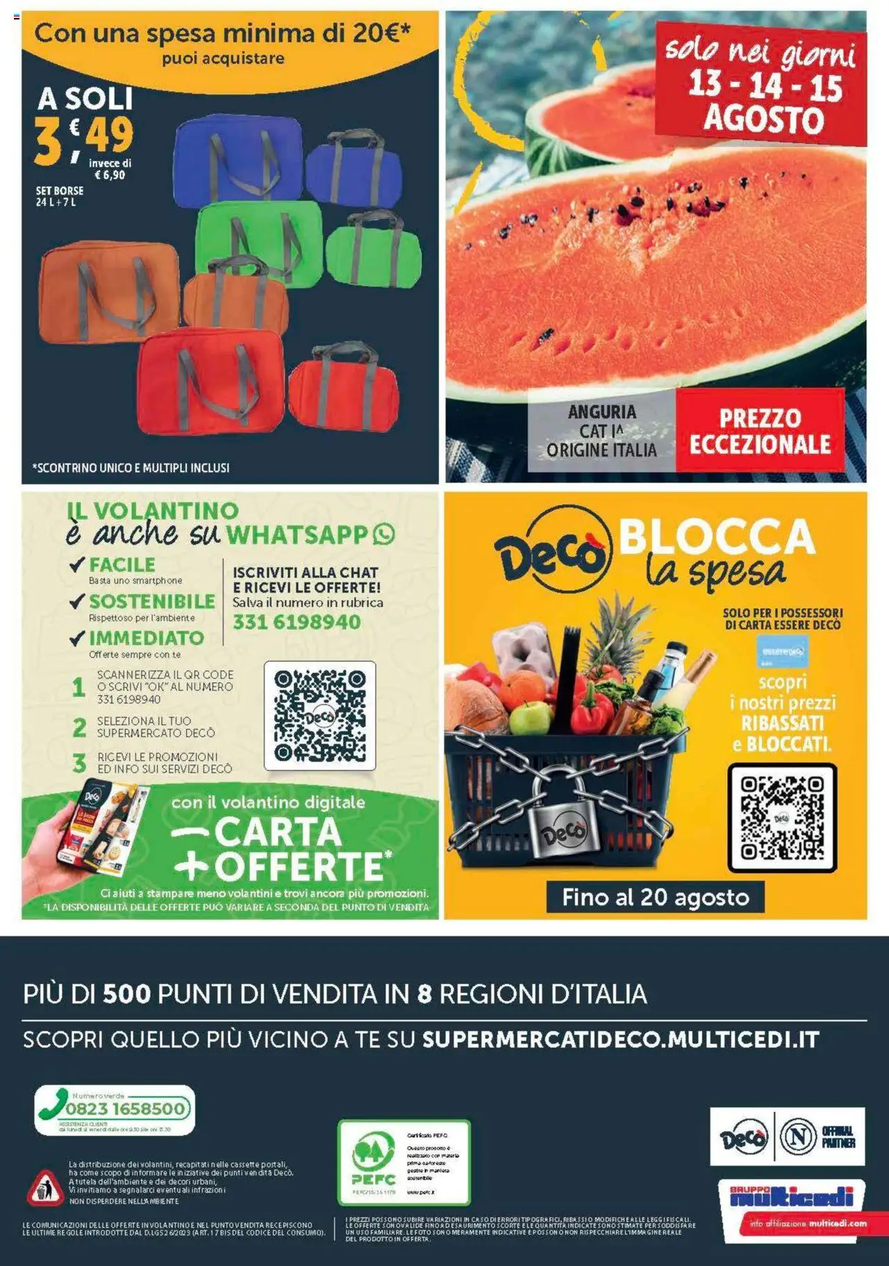Volantino Decò del 08.08.2025 | Pagina: 20 | Prodotti: Tè, Anguria, Smartphone