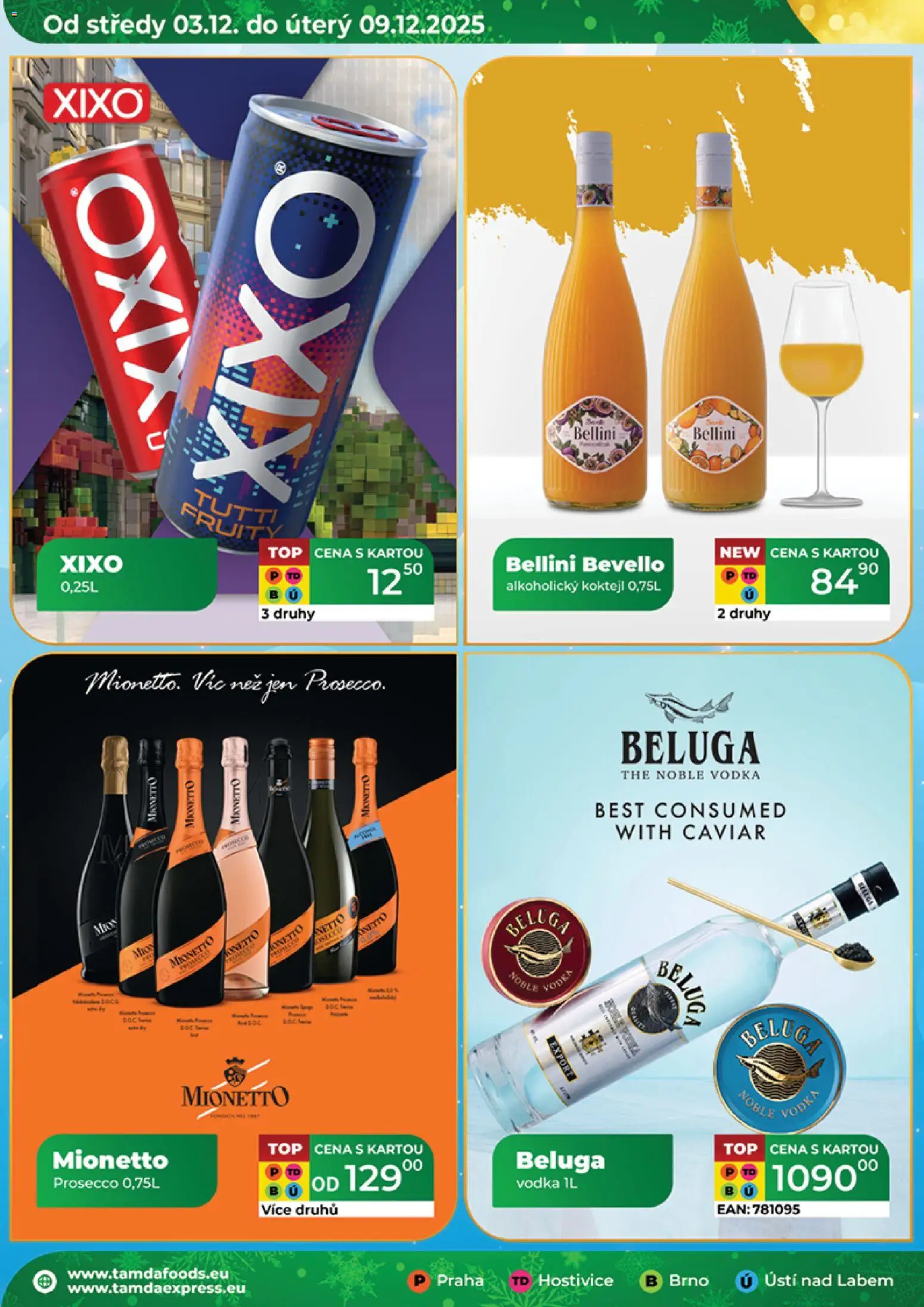Tamda Foods leták od 03.12.2025 | Strana: 24 | Produkty: Prosecco, Mionetto, Vodka, Bellini