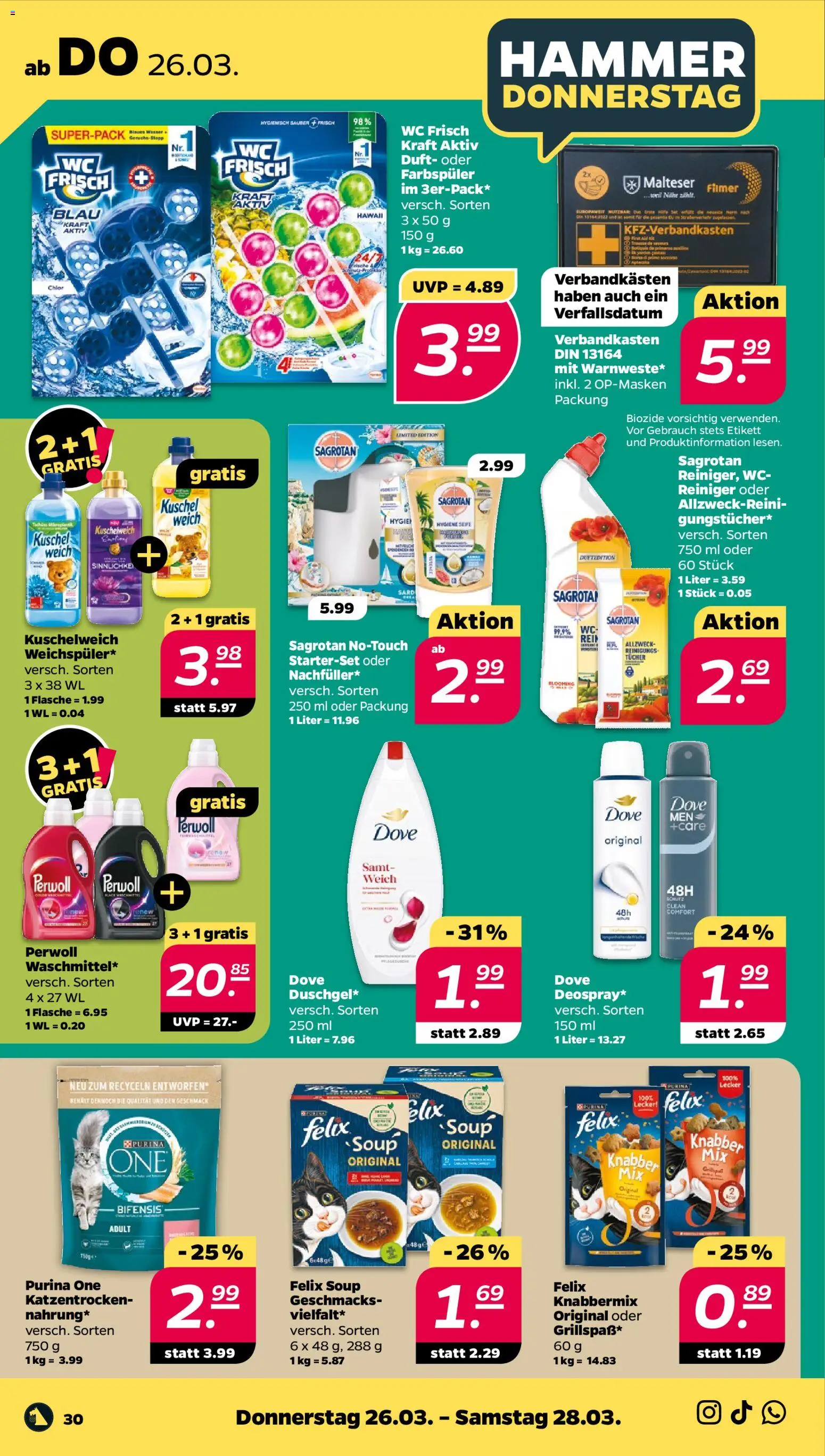 Netto Prospekt 	 – gültig ab 23.03.2026 | Seite: 36 | Produkte: Kuschelweich, Duft, Perwoll, Wc frisch