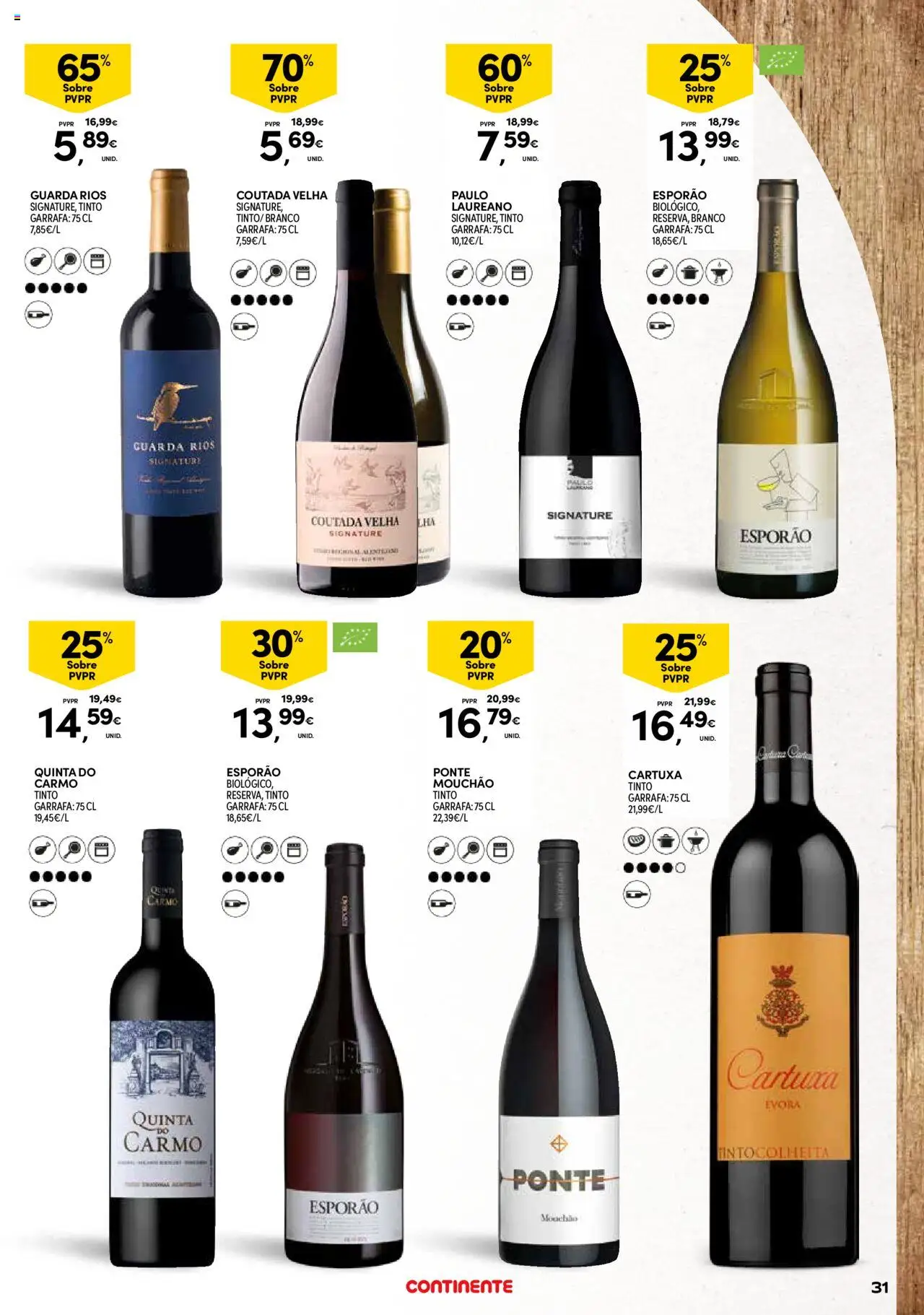 Continente - Açores: Vinhos, Enchidos e Queijos │ válido de 23.09.2025 | Página: 31