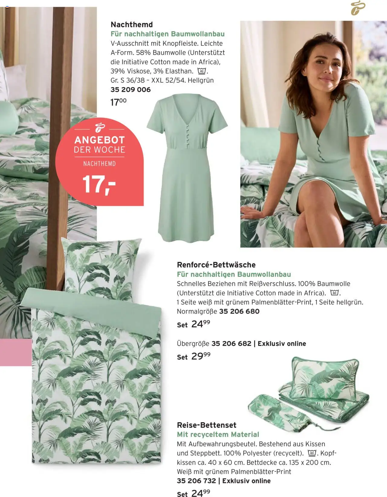 Prospekt Tchibo Sommerträume für zuhause - gültig ab dem 06.08.2025 | Seite: 19 | Produkte: Kissen, Bettdecke