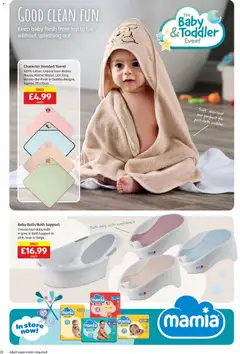 Preview of Aldi - Weekly offers UK Specialbuys valid from 02.04.2026 | Page: 20 | Products: Шампоан против косопад, Bath, Towel, Pants