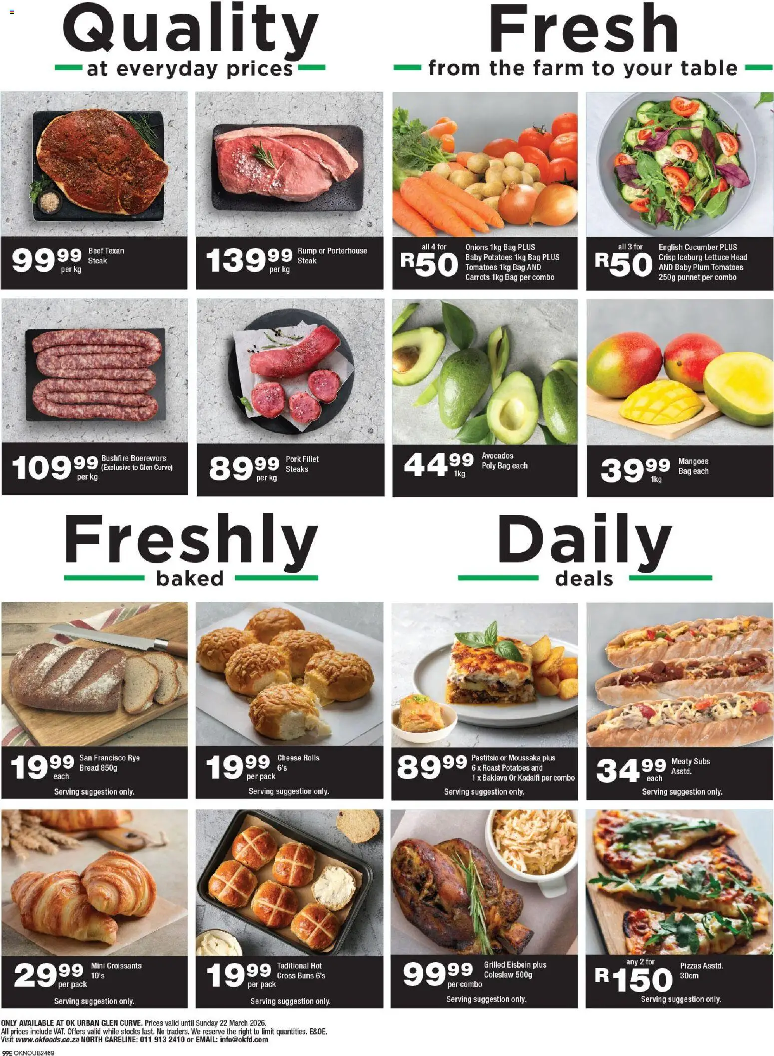 New OK Foods catalogue – valid from 11.03.2026 | Page: 2 | Products: Bag, Cheese, Potatoes, Onions