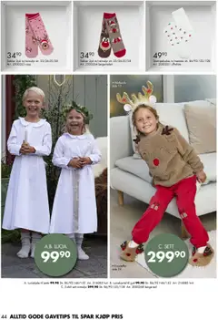 Forhåndsvisning av Spar Kjøp Jule-Magasinet gyldig fra 13.10.2025 | Side: 44 | Produkter: Sokker, Strømpebukse