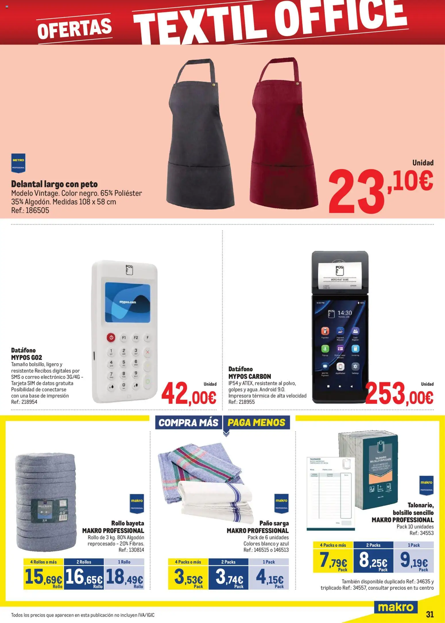 Makro - Precios Canarias │ válido desde el 03.11.2025 | Página: 31 | Productos: Impresora