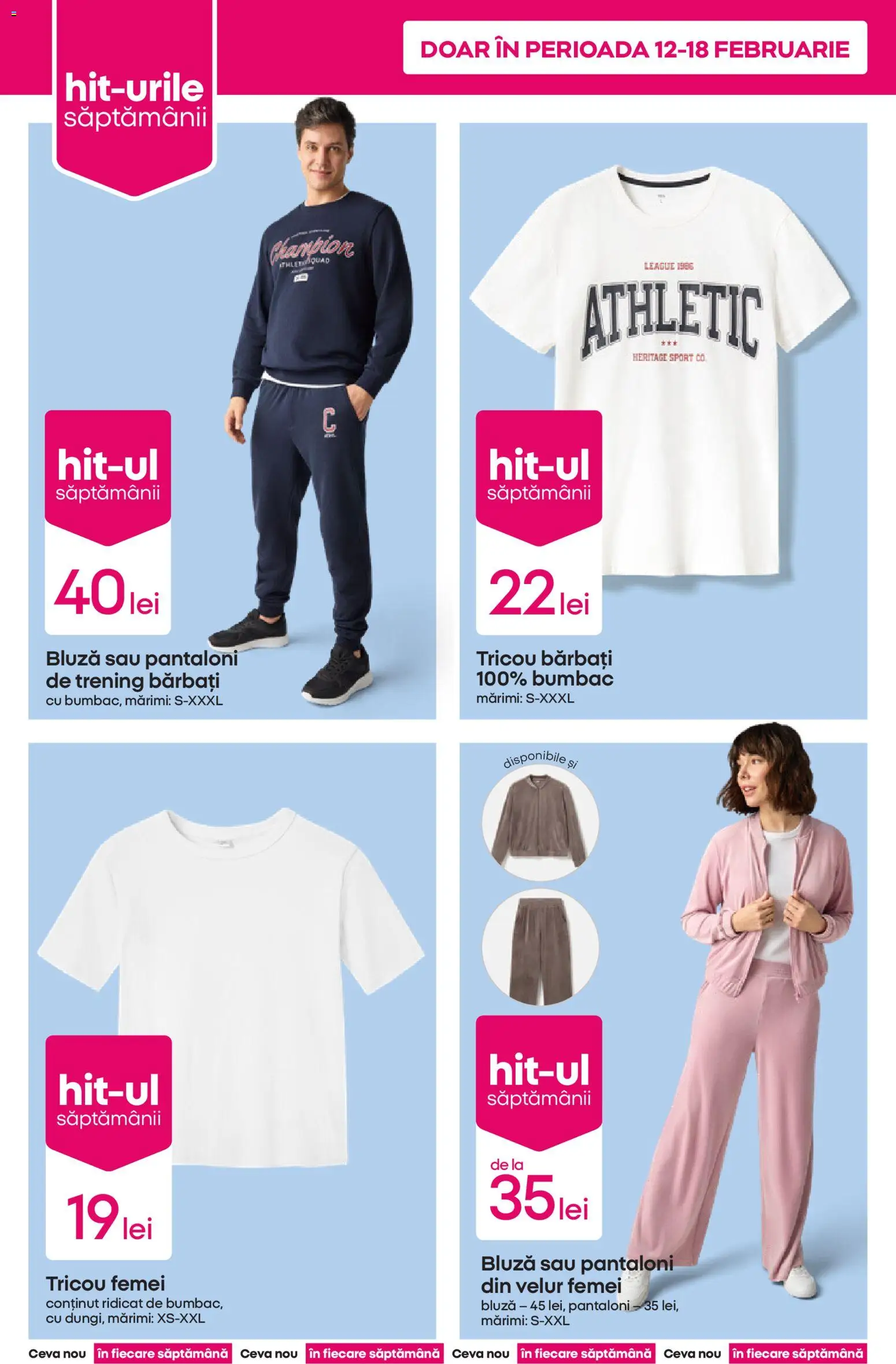 Noul catalog Pepco – valabil de la 12.02.2026 | Pagină: 4 | Produse: Deri ve Tüy Bakımı, Tricou, Bluză, Pantaloni