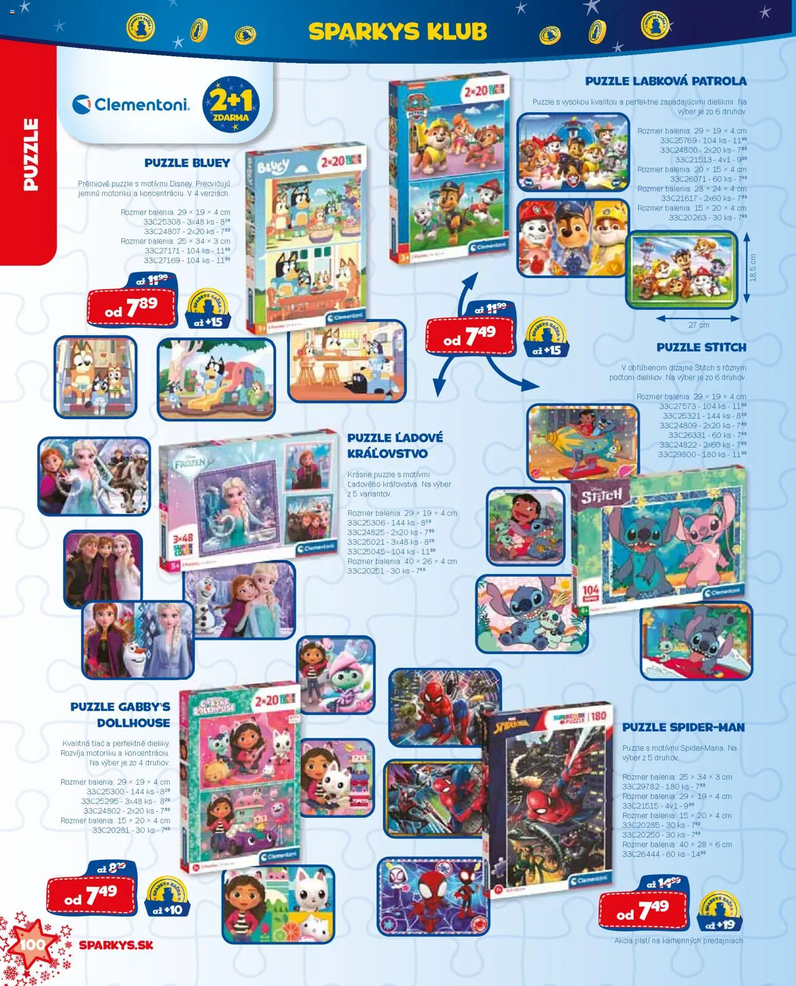 Nové ALLTOYS akcie – leták je platný od 19.11.2025 | Strana: 100 | Produkty: Puzzle