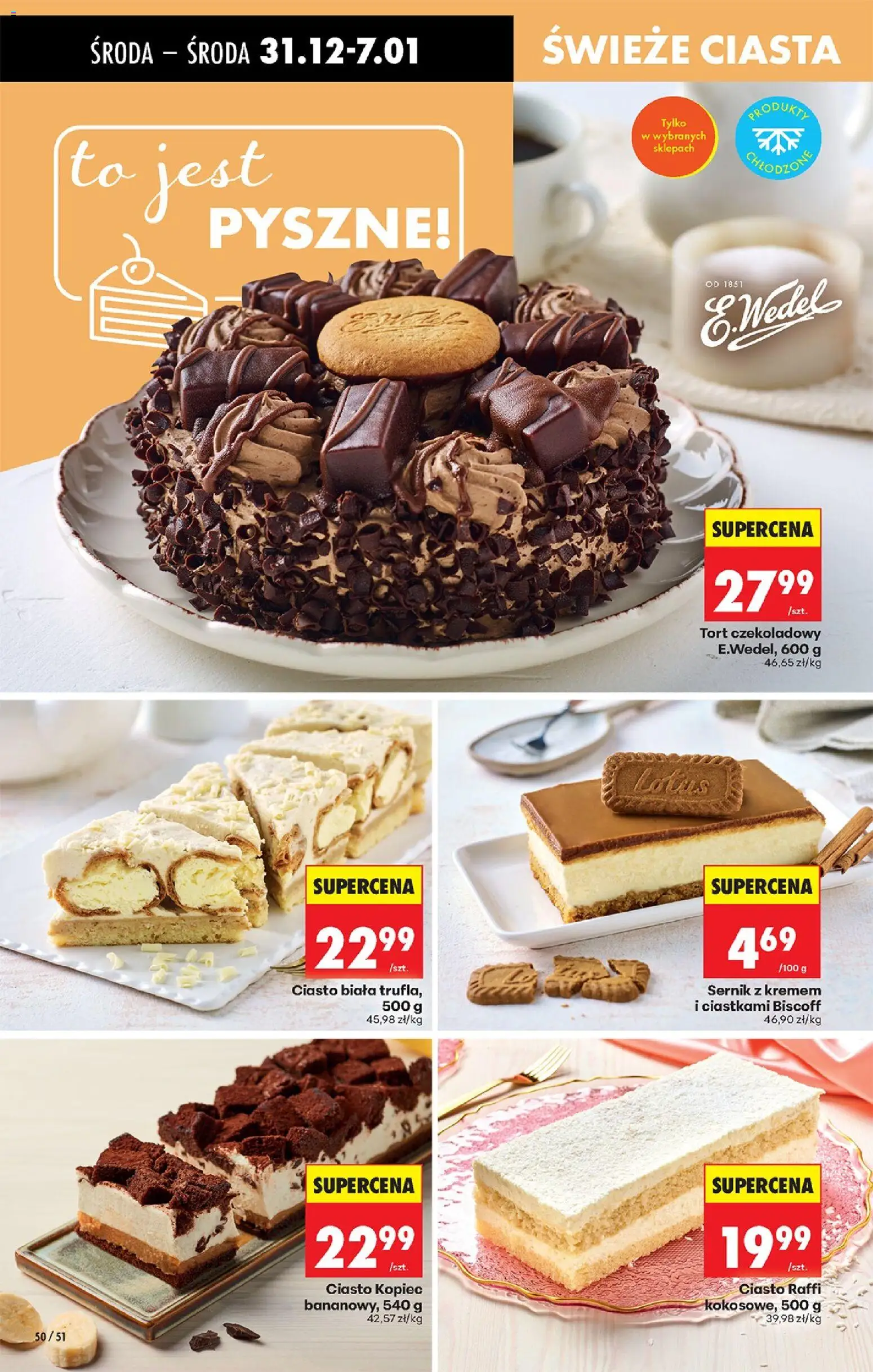 Biedronka gazetka - Oferta w tym tygodniu od 31.12.2025 | Strona: 62 | Produkty: Ciasto, Tort