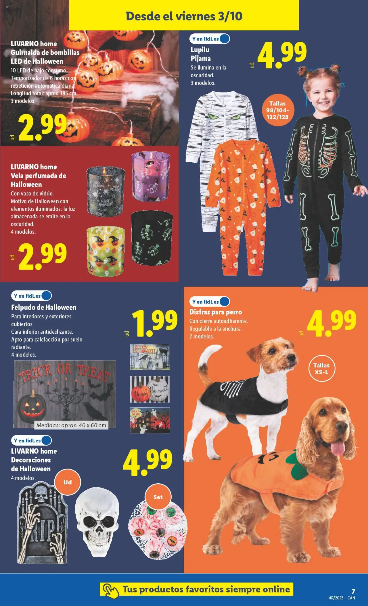 Lidl - Canarias │ válido desde el 29.09.2025 | Página: 11 | Productos: Pijama, Vela, Felpudo