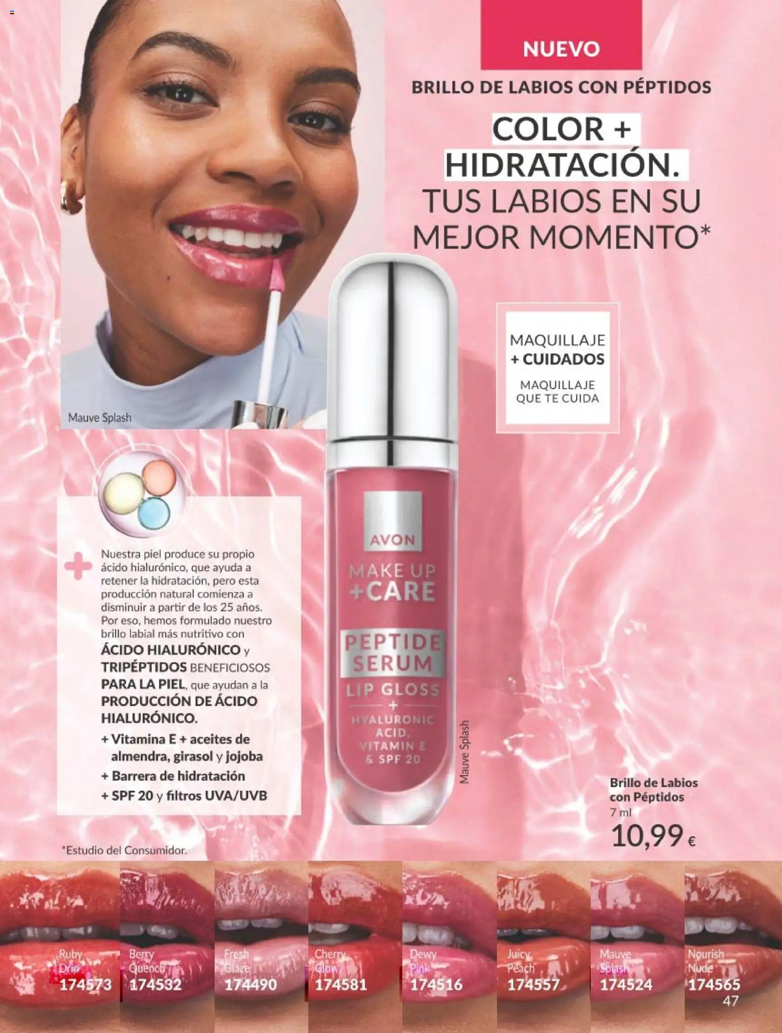 Catálogo AVON campaña 4 │ válido desde el 01.04.2026 | Página: 47 | Productos: Maquillaje, Brillo de labios, Sérum, Té