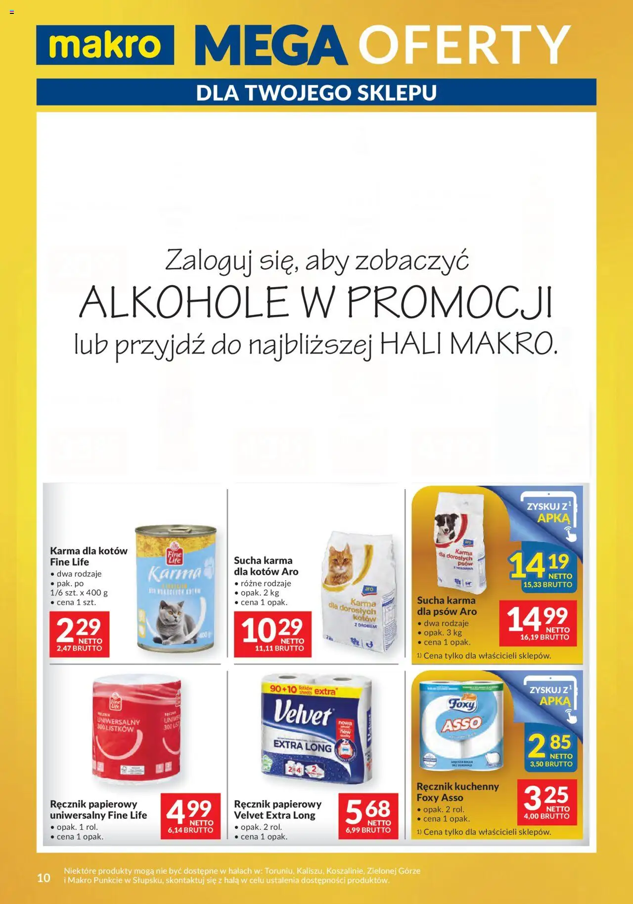 Makro Gazetka - Mega oferty dla Twojego Sklepu od 19.08.2025 | Strona: 10 | Produkty: Karma dla kotów, Karma dla psów, Ręcznik papierowy