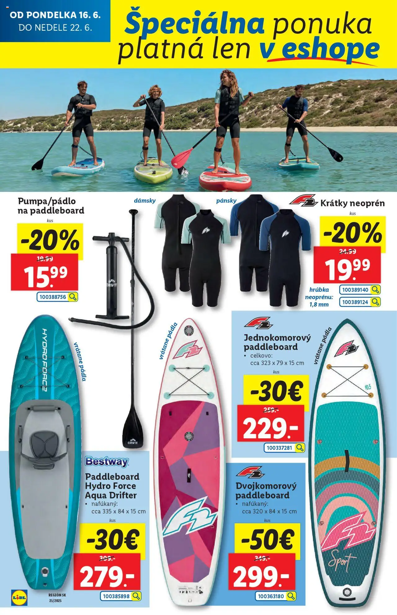 Lidl leták │ platný od 16.06.2025 | Strana: 60 | Produkty: Paddleboard