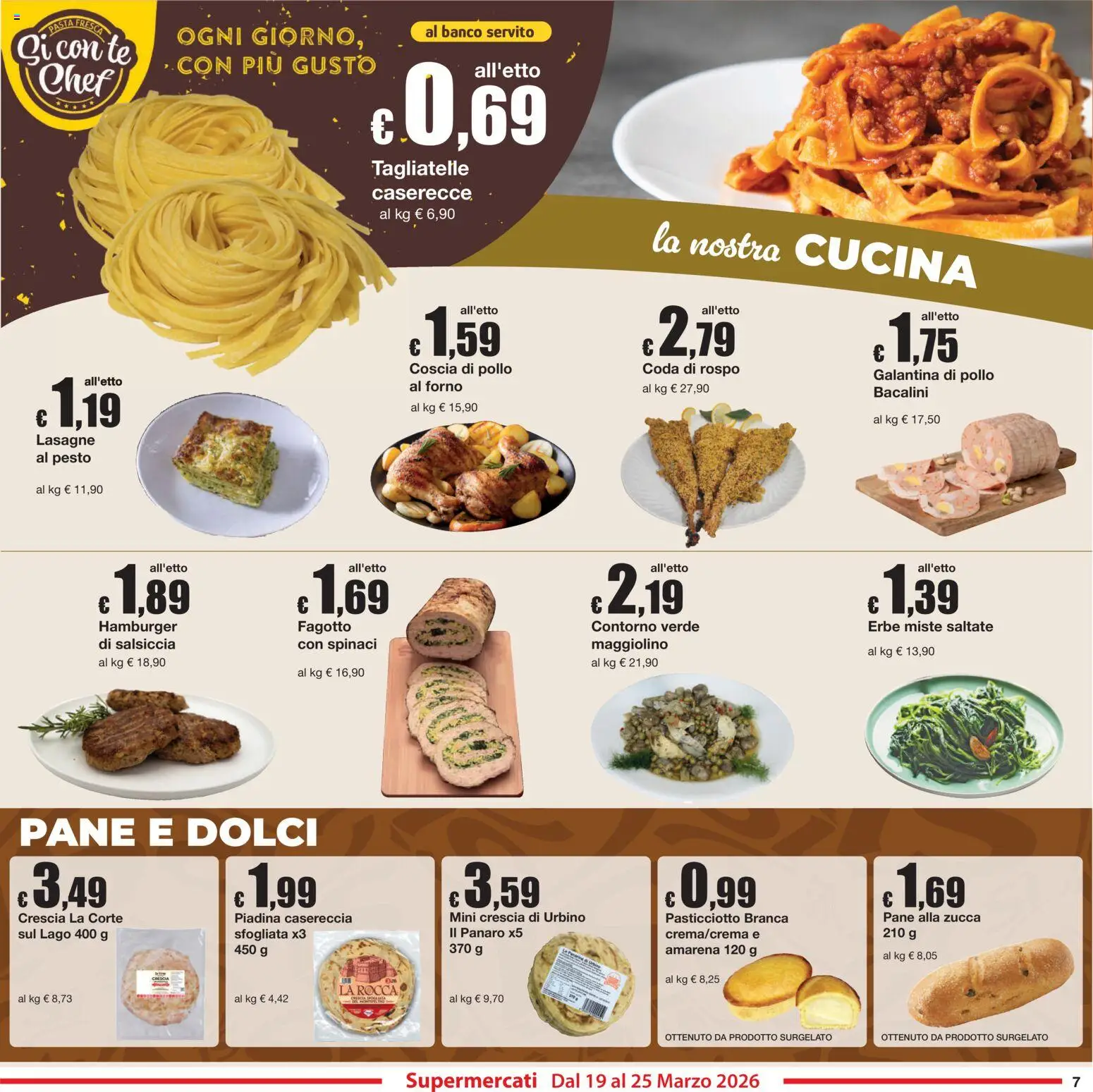 Volantino Sì con Te del 19.03.2026 | Pagina: 7 | Prodotti: Zucca, Pesto, Amarena, Hamburger