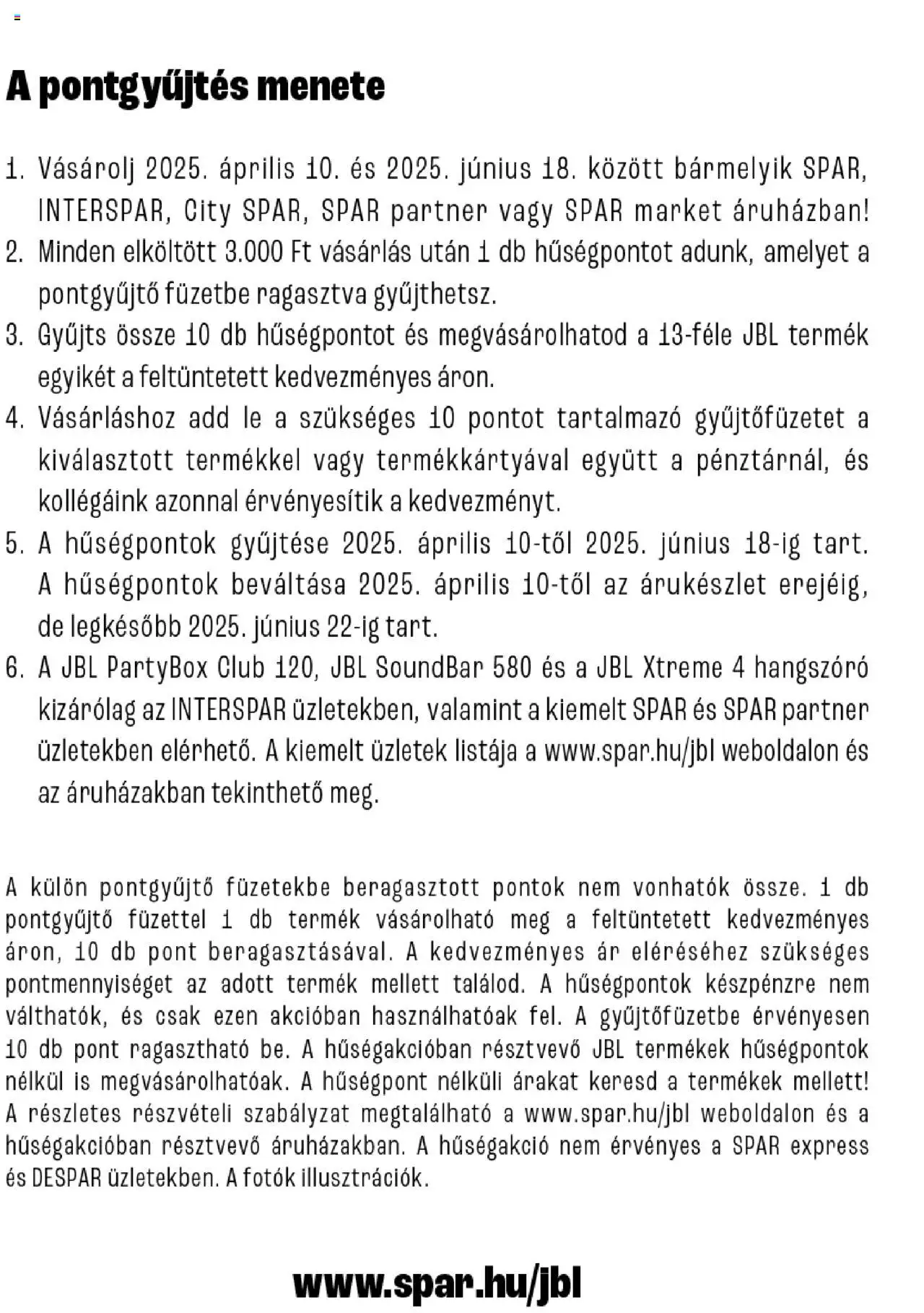 Spar akciós ujság - amely érvényes a következő dátumtól: 10.04.2025 | Oldal: 3 | Termékek: Hangszóró, Soundbar