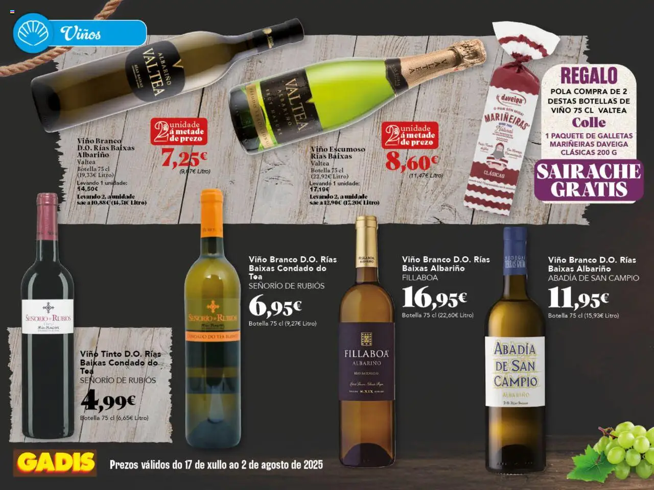 Gadis folleto Galicia │ válido desde el 17.07.2025 | Página: 28 | Productos: Pan, Vino, Galletas
