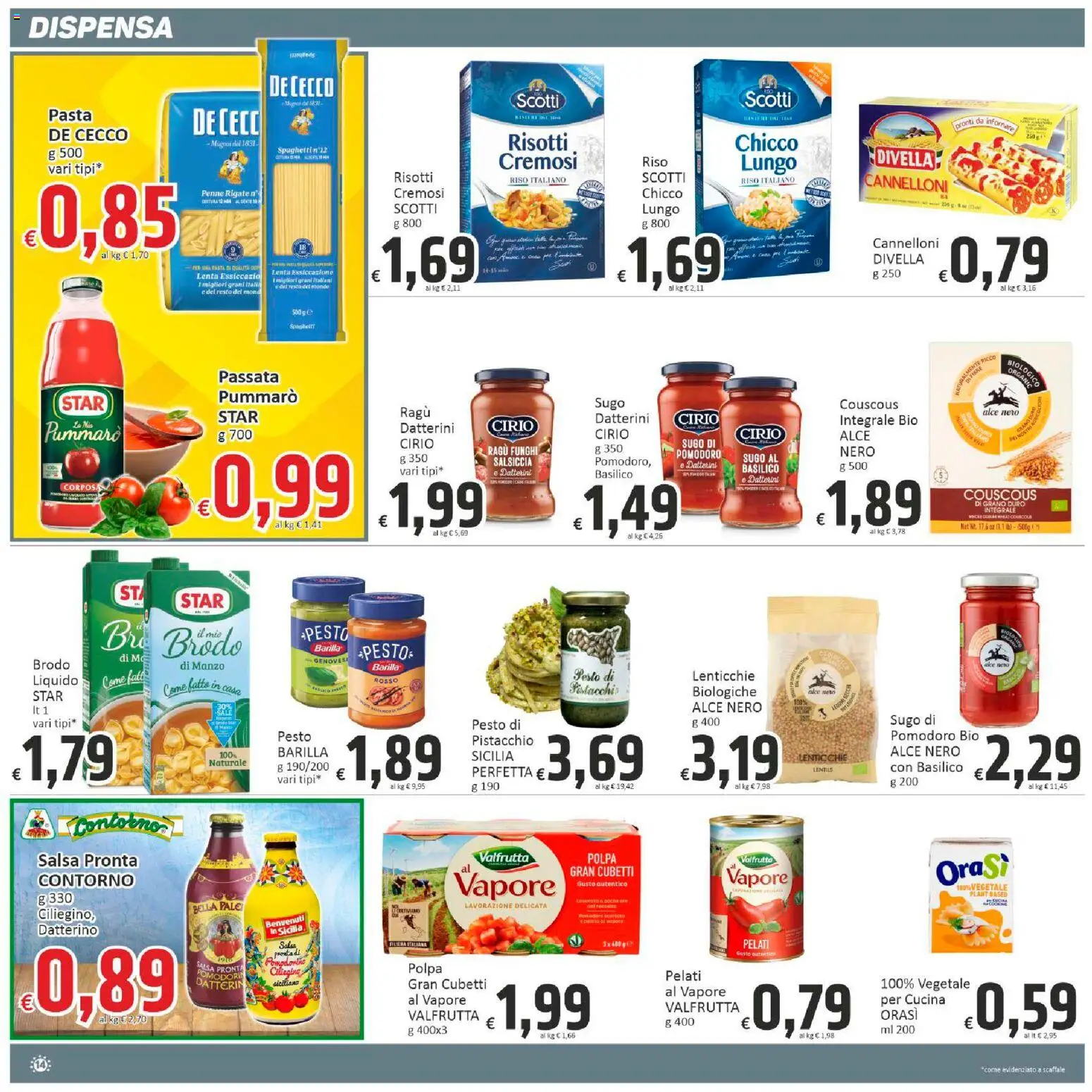 Volantino Paghi Poco del 10.11.2025 | Pagina: 14 | Prodotti: Salsa, Sale, Ragú, Scaffale