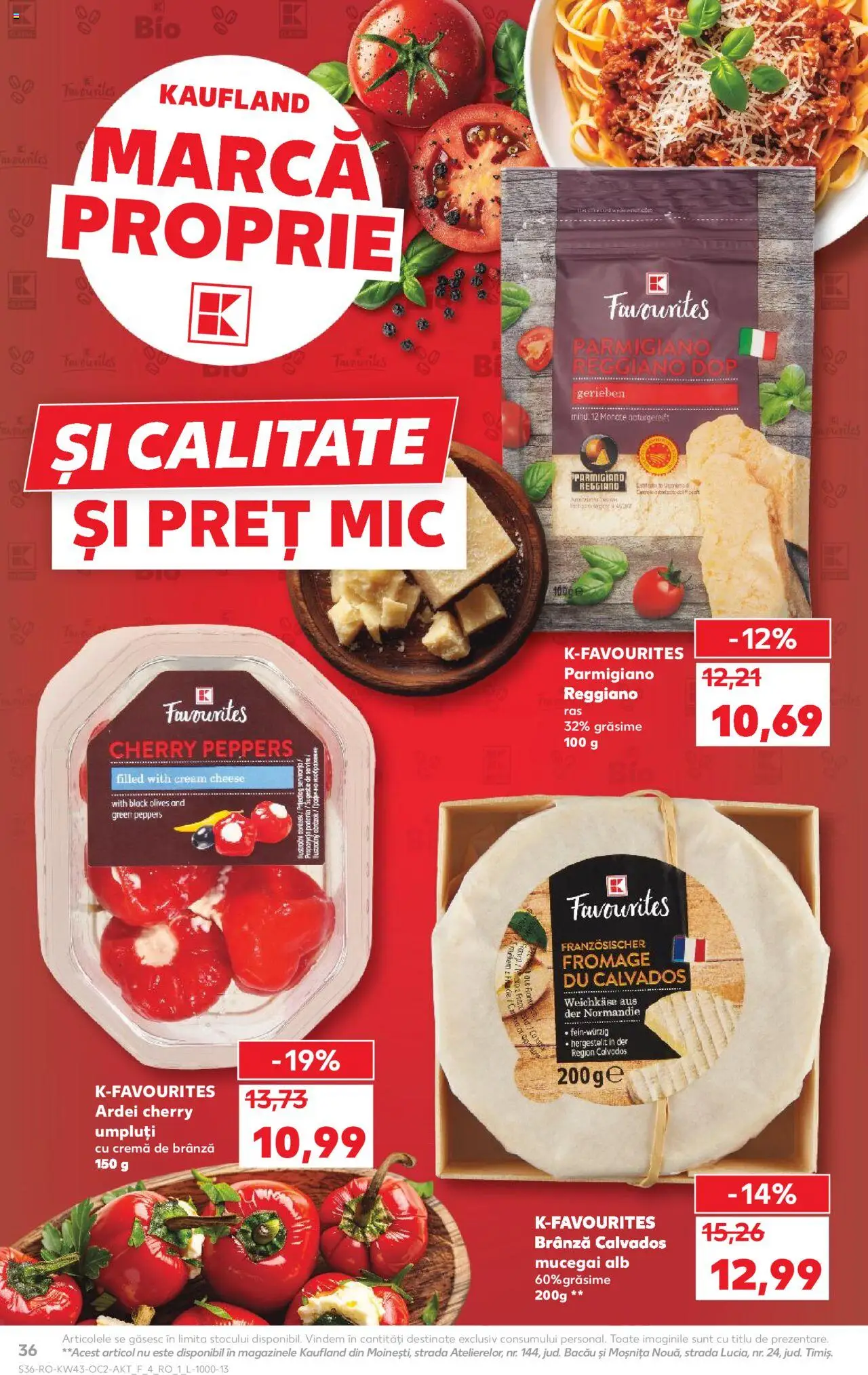Noul catalog Kaufland – valabil de la 22.10.2025 | Pagină: 36 | Produse: Ardei, Brânză, Cremă, Cremă de brânză