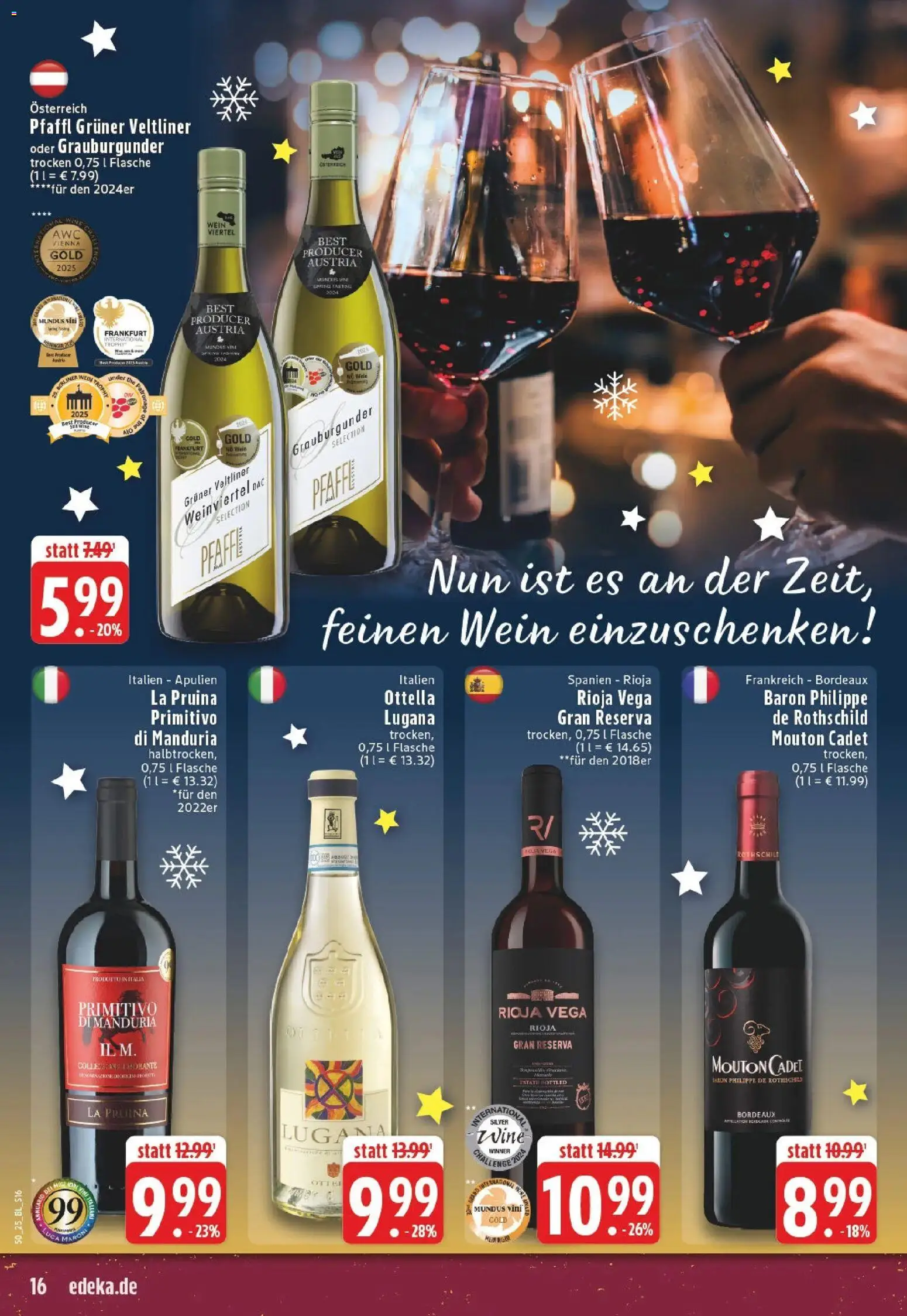 Edeka prospekt Bonn	 – gültig ab 07.12.2025 | Seite: 16 | Produkte: Wein
