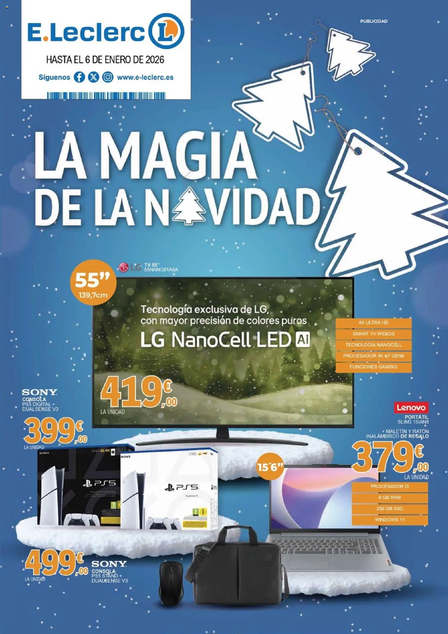 E.Leclerc folleto │ válido desde el 01.12.2025 | Página: 1 | Productos: Ratón inalambrico, Consola