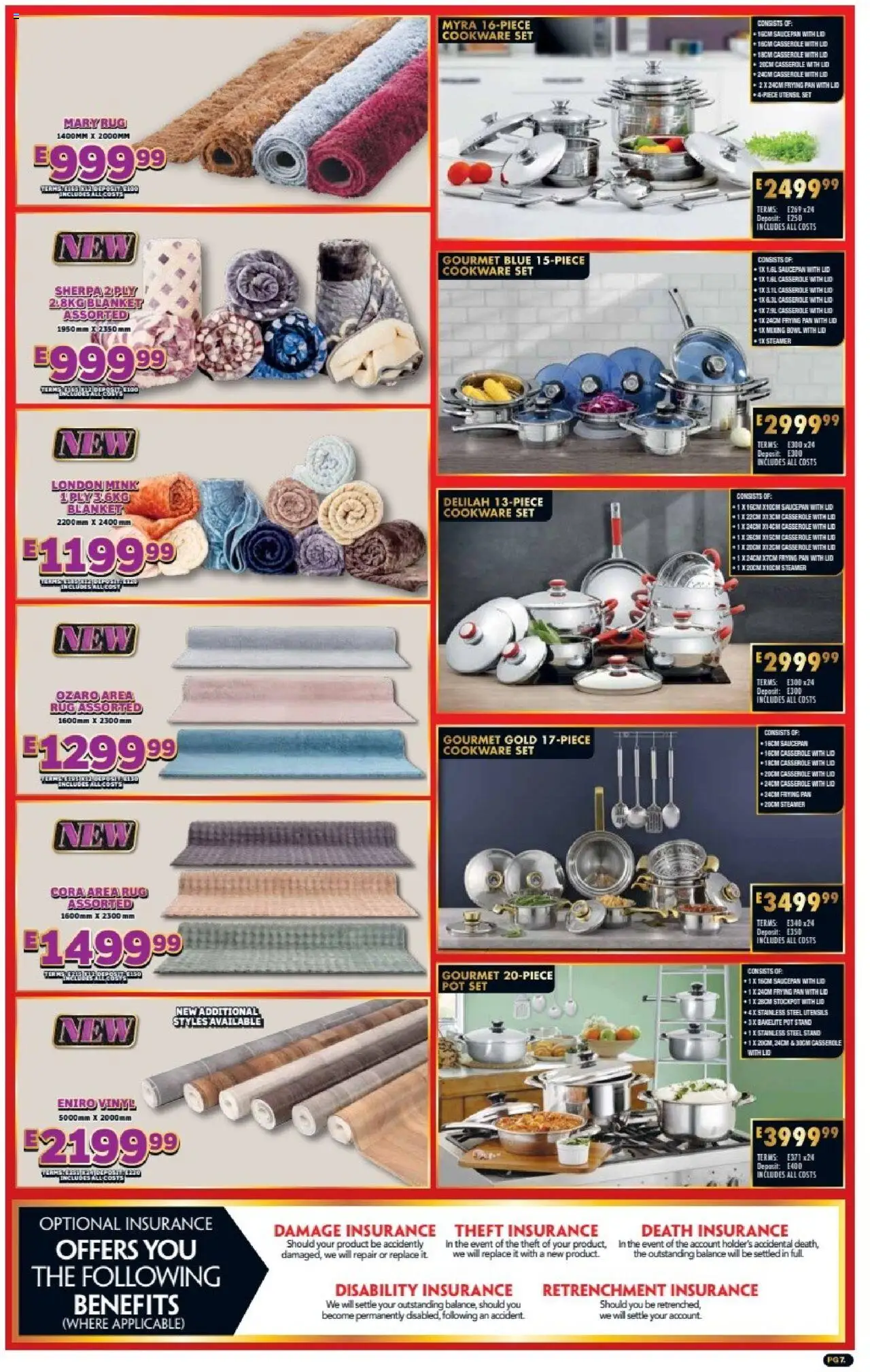 New Lewis Stores catalogue – valid from 01.10.2025 | Page: 7 | Products: Rug, Bowl, Blanket, Cookware