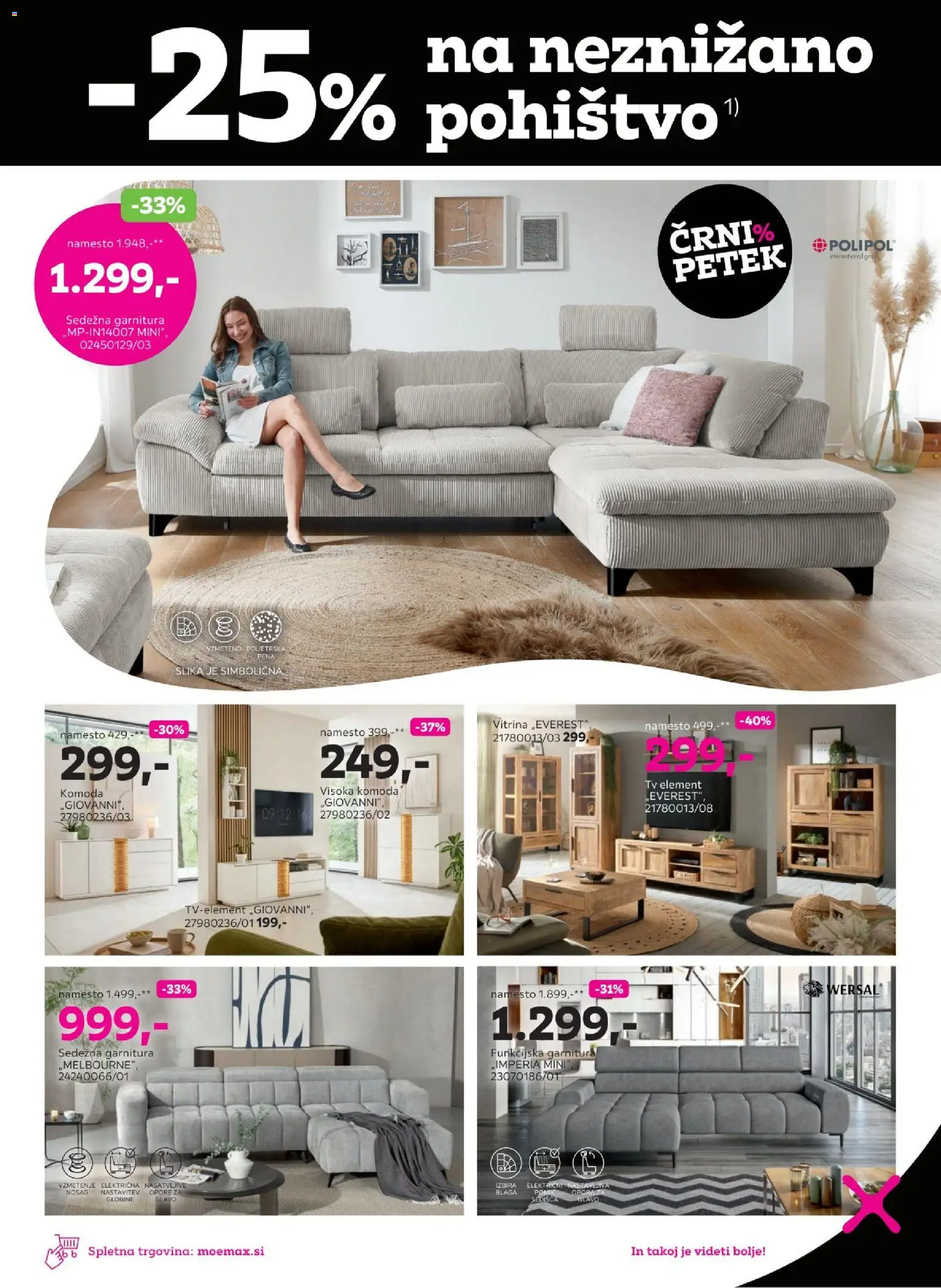 Novi Mömax katalog ponudbe – veljaven od 16.11.2025 | Stran: 3 | Izdelki: Tv, Vitrina, Pohištvo, Sedezna garnitura