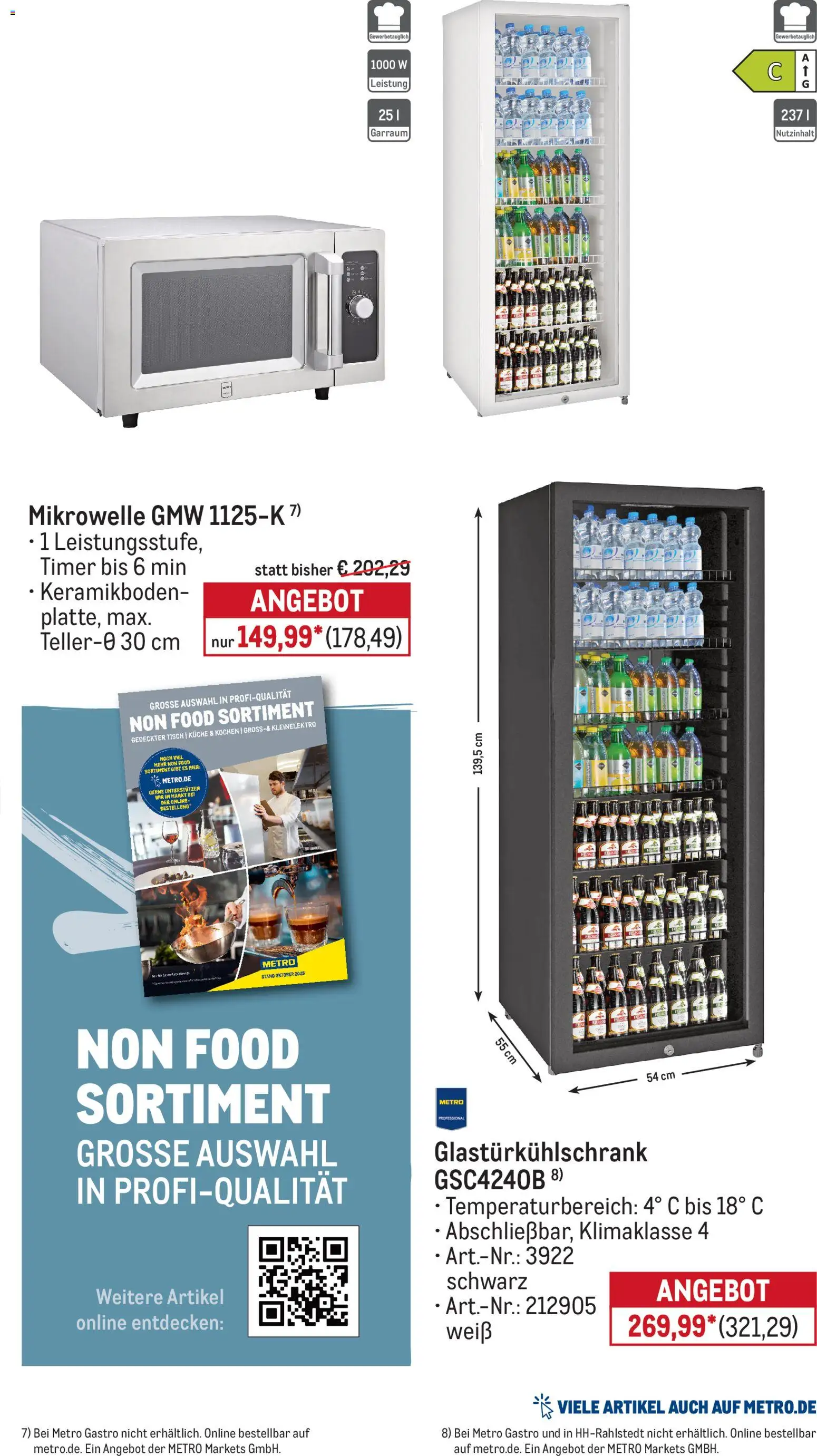 Metro Monats-Menü – gültig ab 01.05.2026 | Seite: 40 | Produkte: Mikrowelle, Tisch, Küche