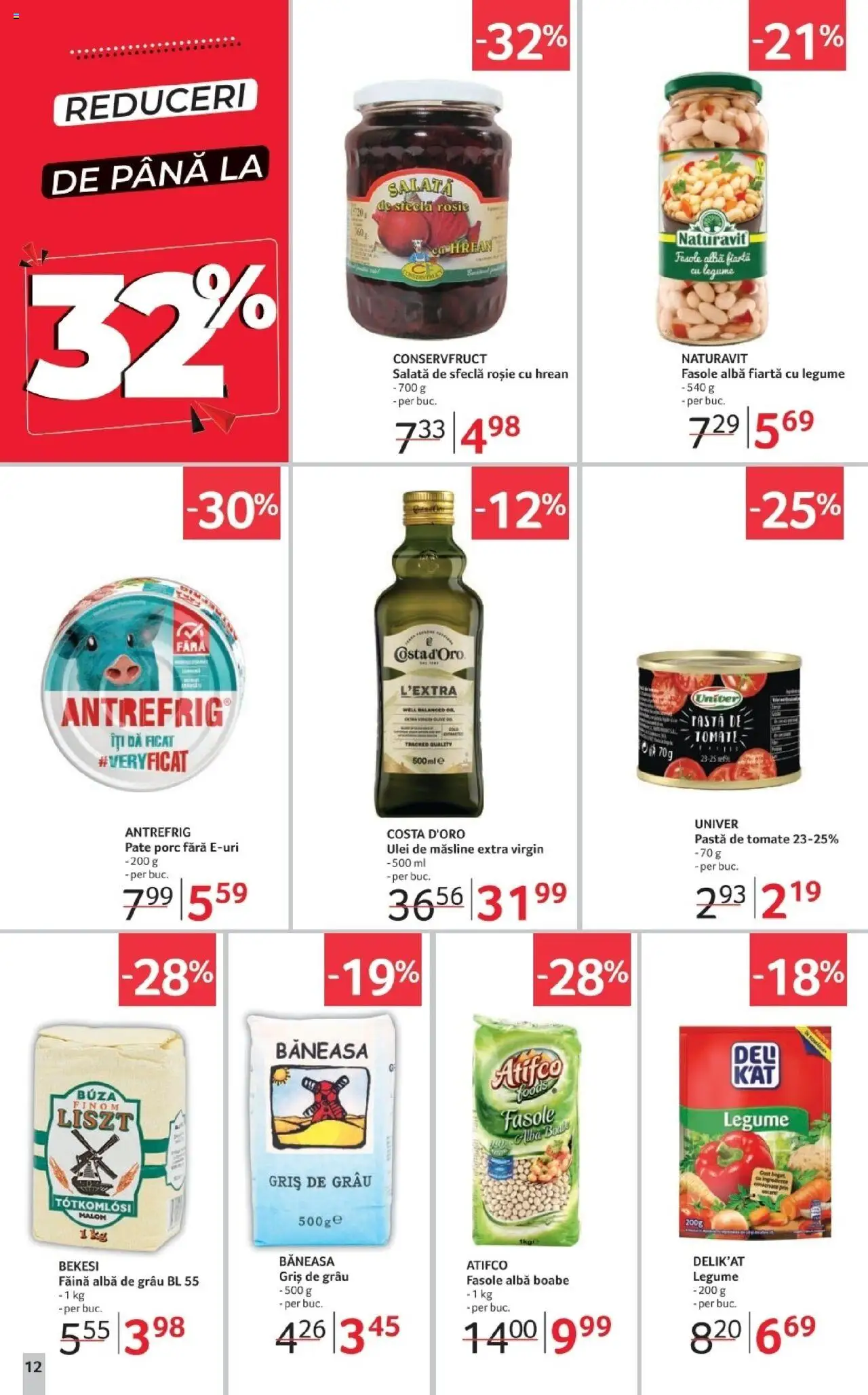 Noul catalog Selgros – valabil de la 17.10.2025 | Pagină: 12 | Produse: Pastă de tomate, Făină, Salată, Sfeclă