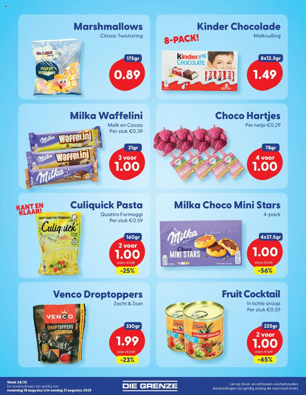  | Pagina: 3 | Producten: Melk, Fagyasztott gyümölcs, Kinder, Fruit
