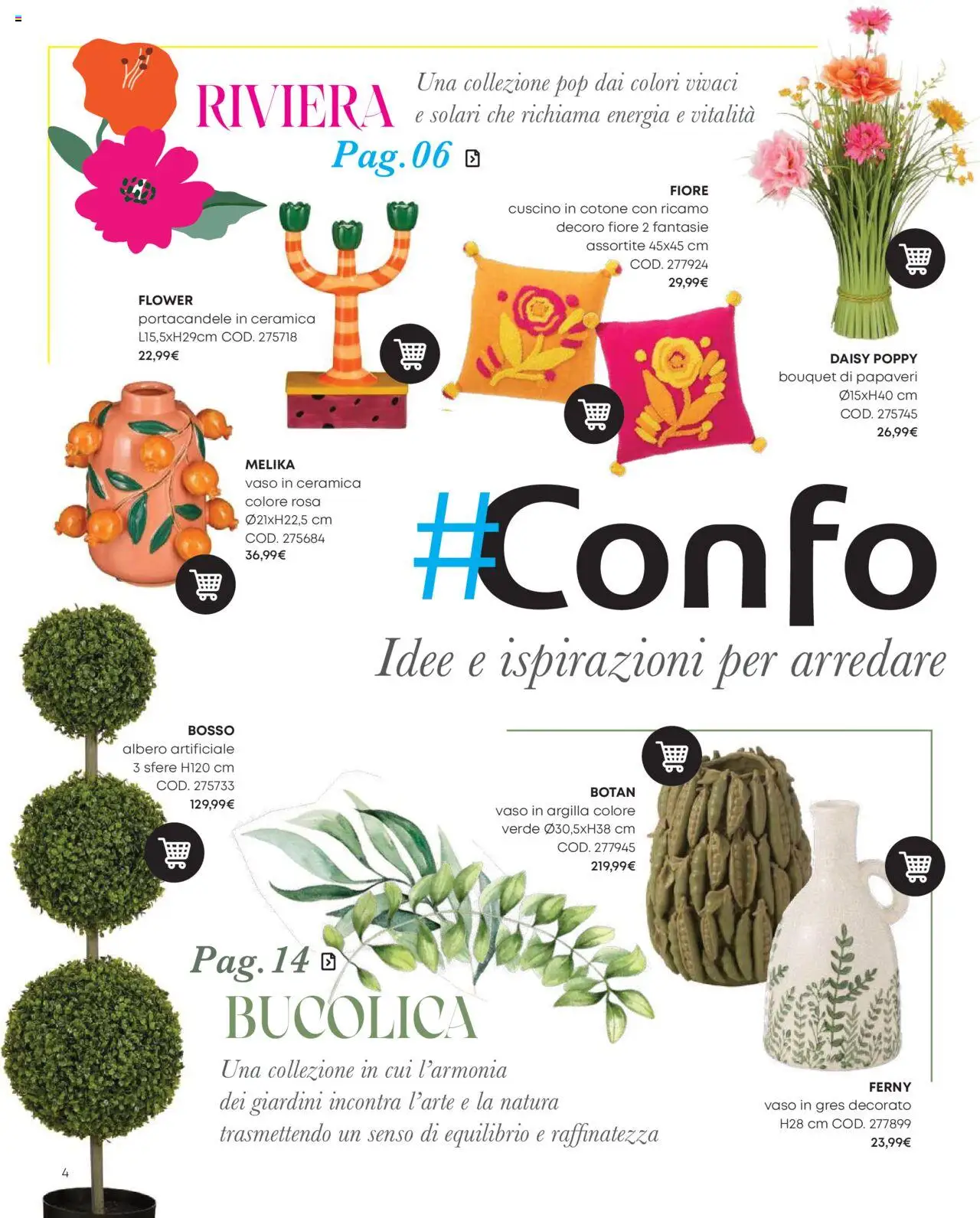 Volantino Conforama del 09.04.2025 | Pagina: 4 | Prodotti: Portacandele, Cuscino, Vaso
