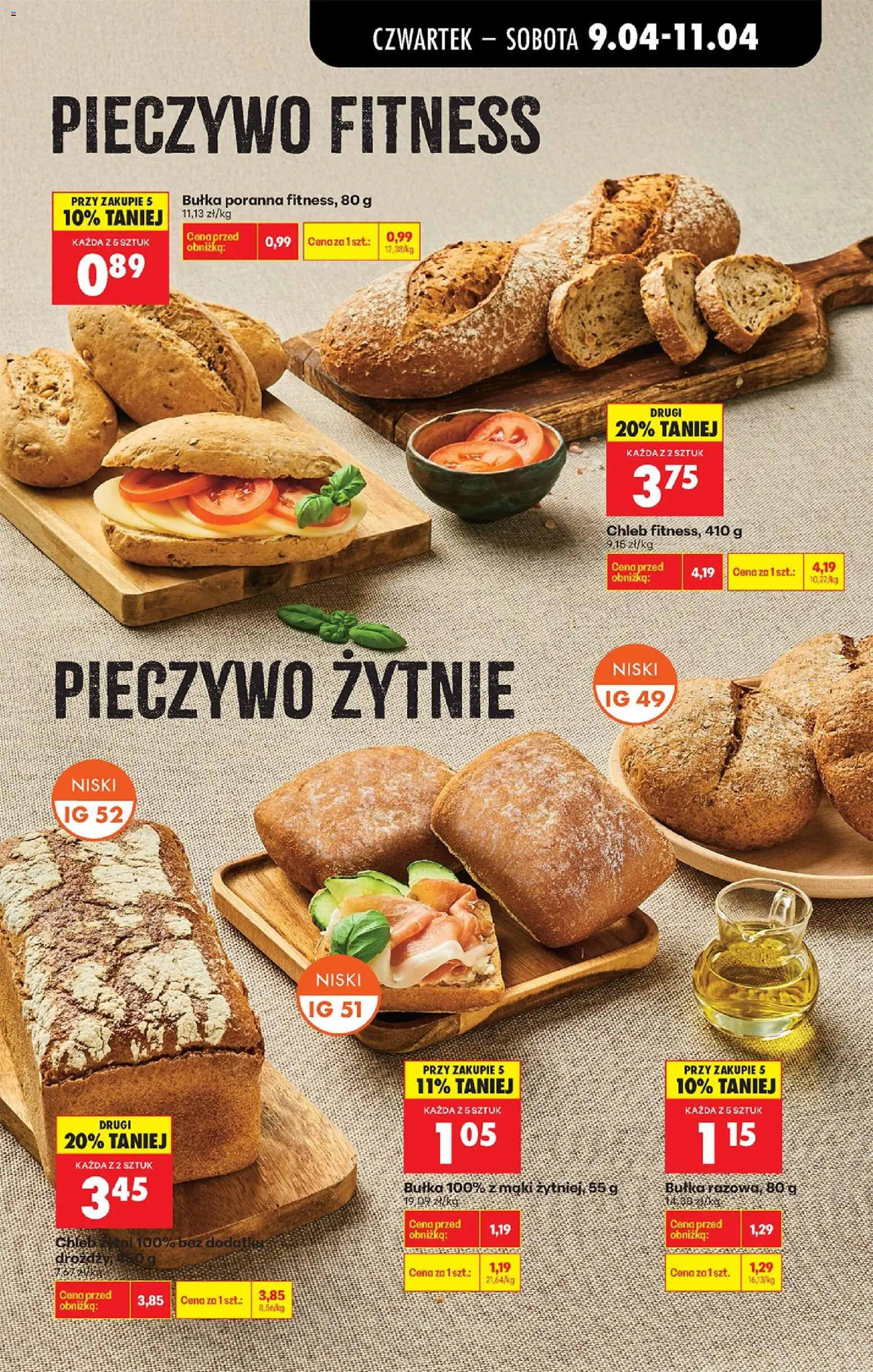 Biedronka Polsko leták - Codziennie niskie ceny od 09.04.2026 | Strana: 37 | Produkty: Chléb