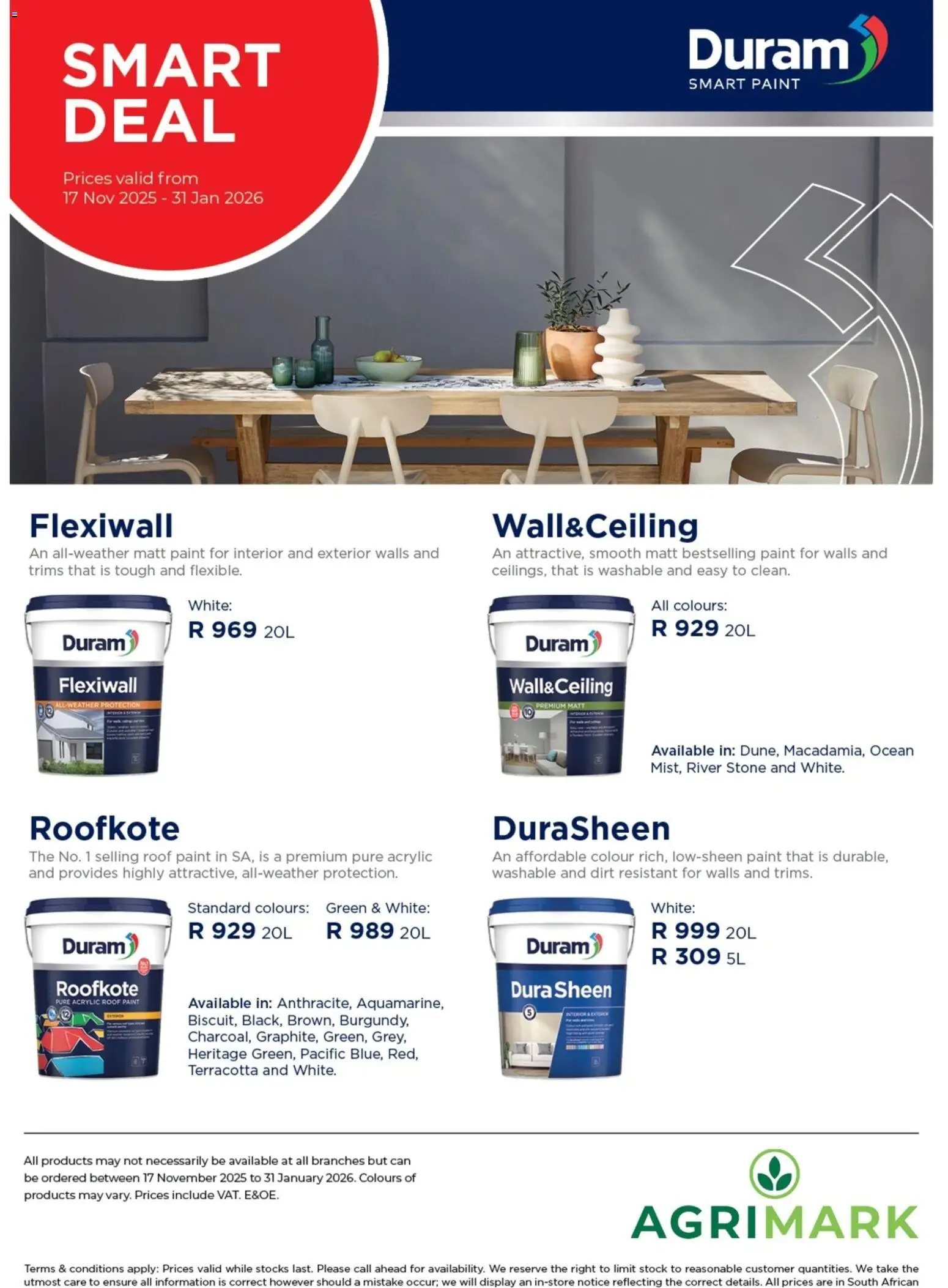 New Agrimark catalogue – valid from 17.11.2025 | Page: 2 | Products: Paint, Stock