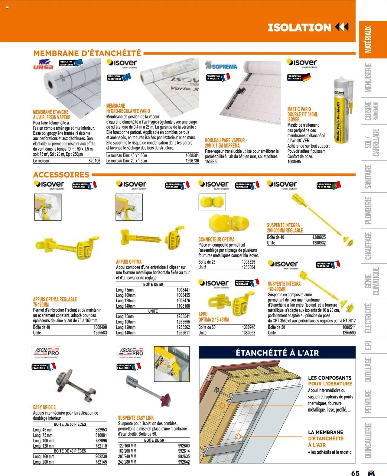  | Page: 65 | Produits: Connecteur, Base, Rouleau