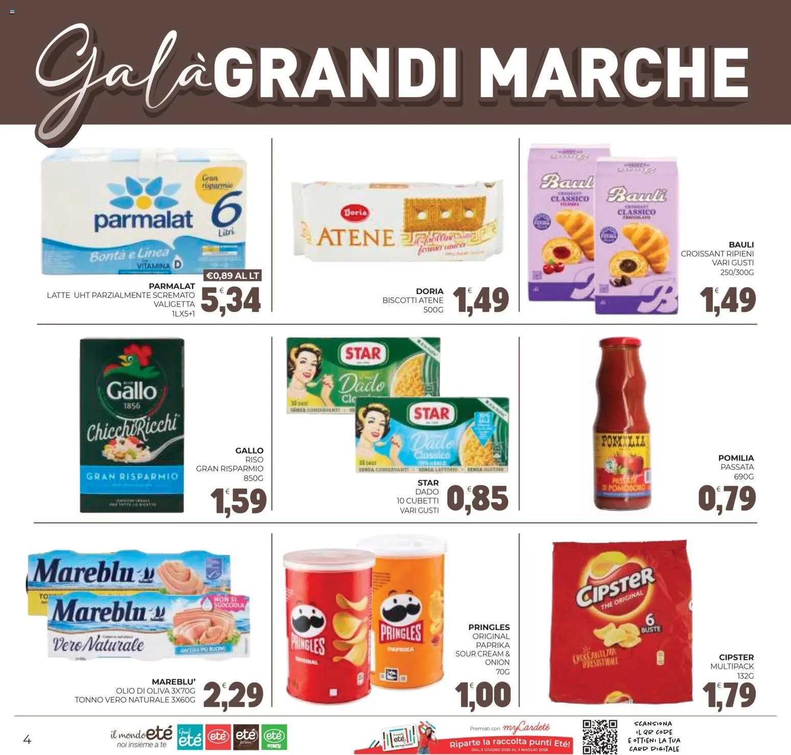 Volantino Eté del 31.10.2025 | Pagina: 4 | Prodotti: Biscotti, Olio, Croissant, Valigetta