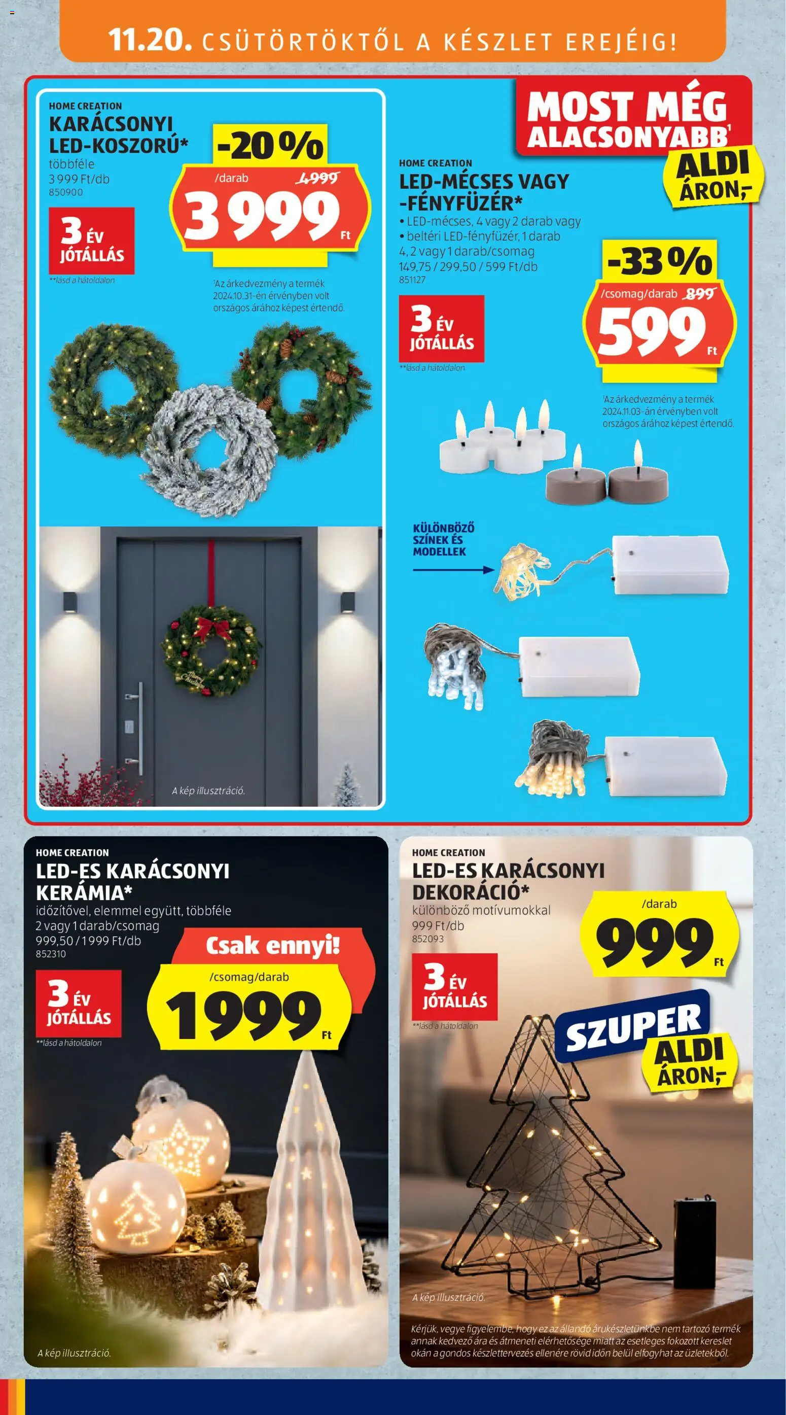 Aldi akciós ujság - amely érvényes a következő dátumtól: 20.11.2025 | Oldal: 22