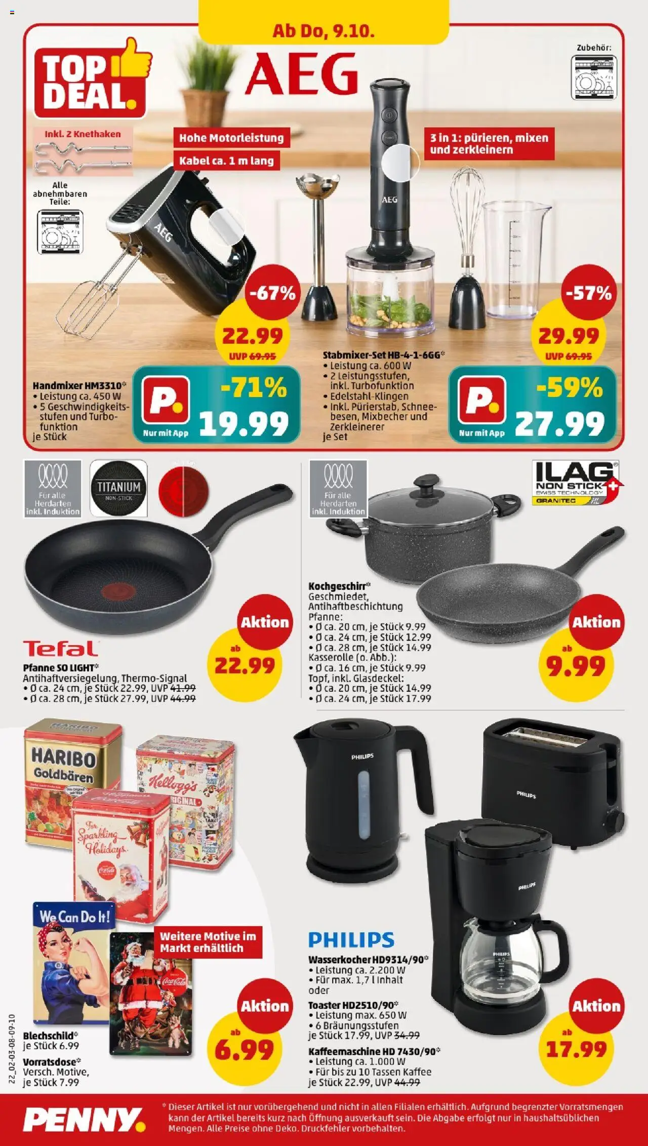 Penny - Nordrhein-Westfalen – gültig ab 06.10.2025 | Seite: 24 | Produkte: Kabel, Philips, Kellogg's, Handmixer