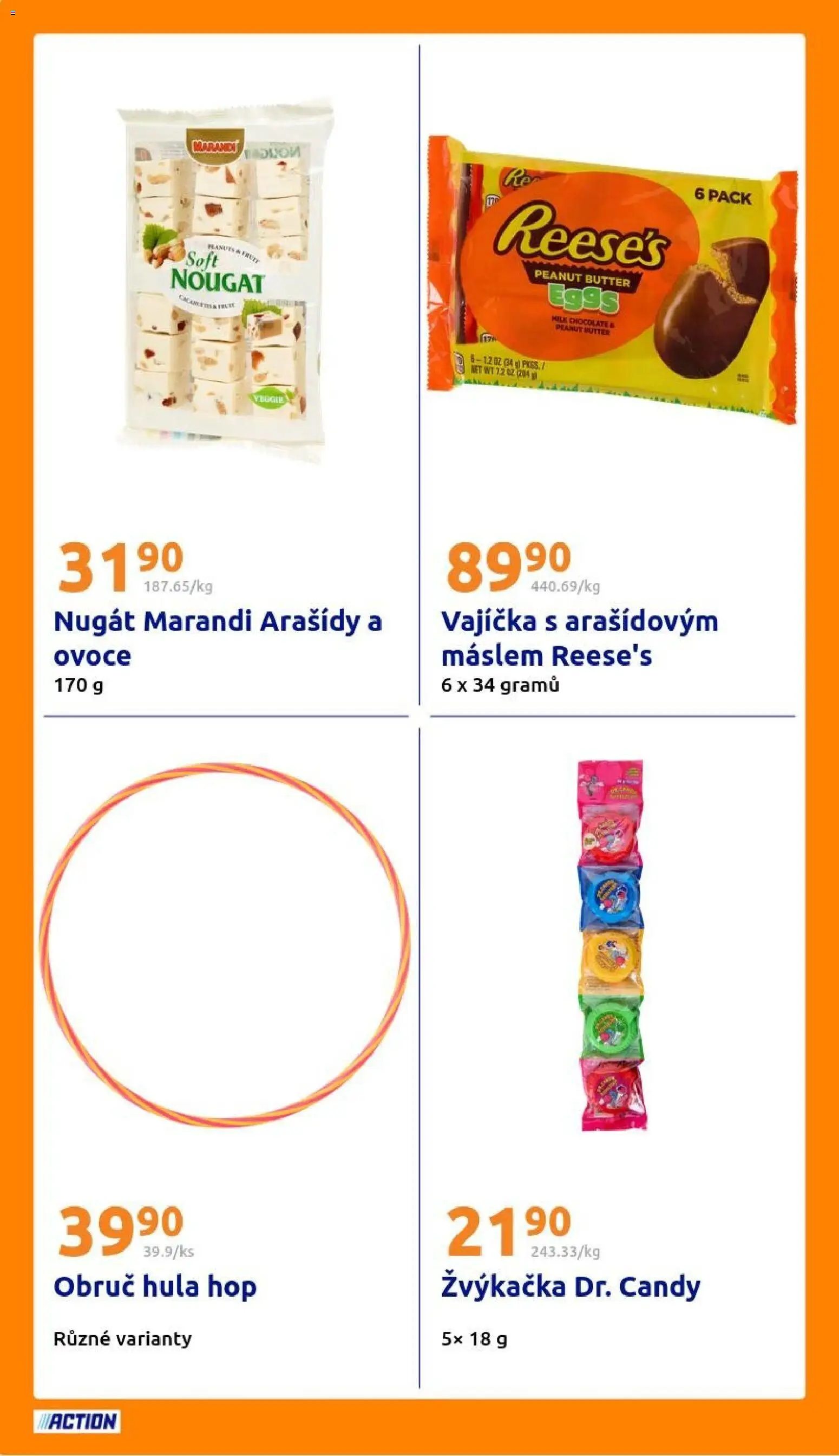 Action leták od 25.03.2026 | Strana: 22 | Produkty: Vajíčka, Reese's, Ovoce, Arašídy