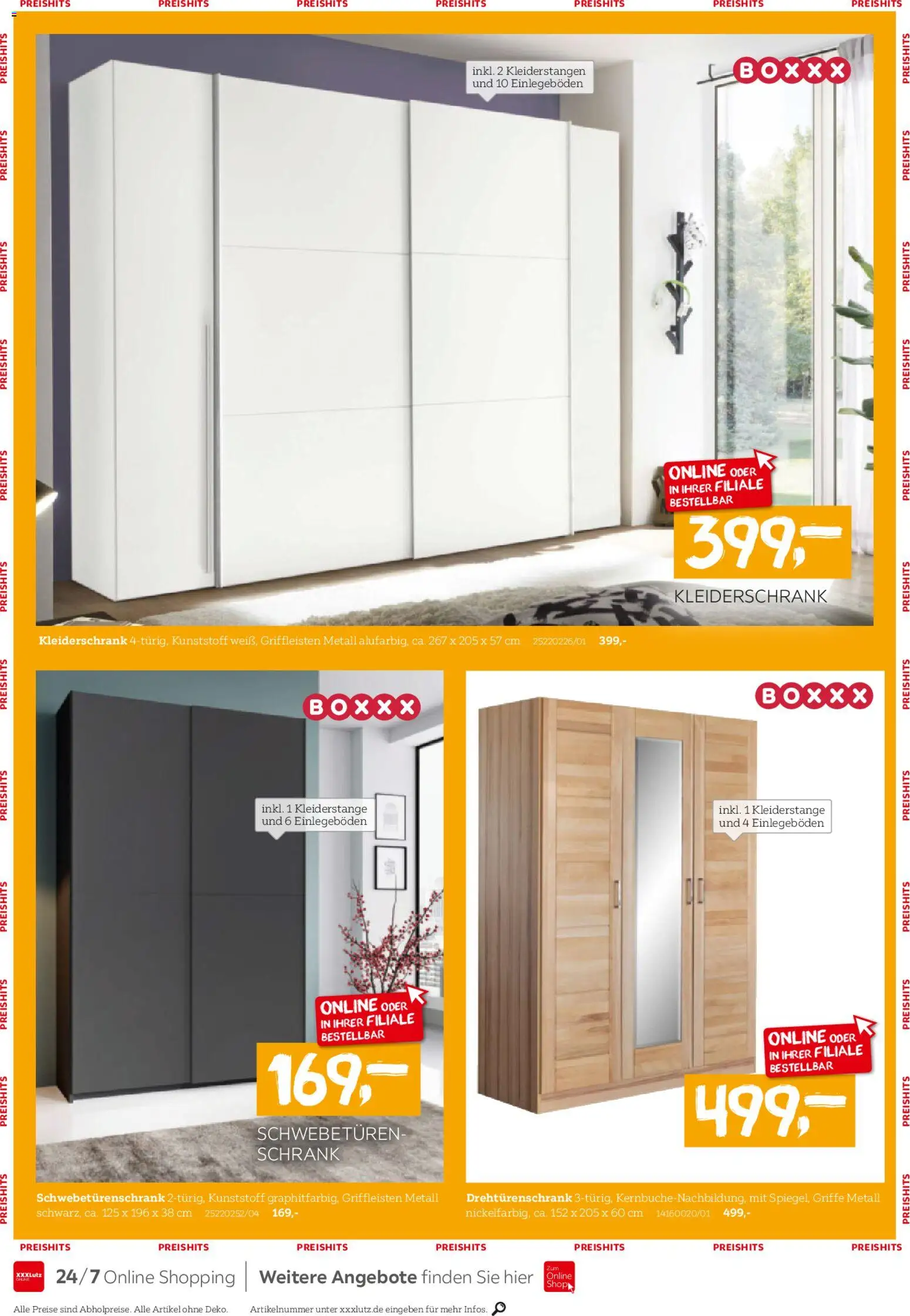 XXXL Lutz Schlafen-Preishits! – gültig ab 26.10.2025 | Seite: 6 | Produkte: Kleiderschrank, Schwebetürenschrank, Schrank, Box