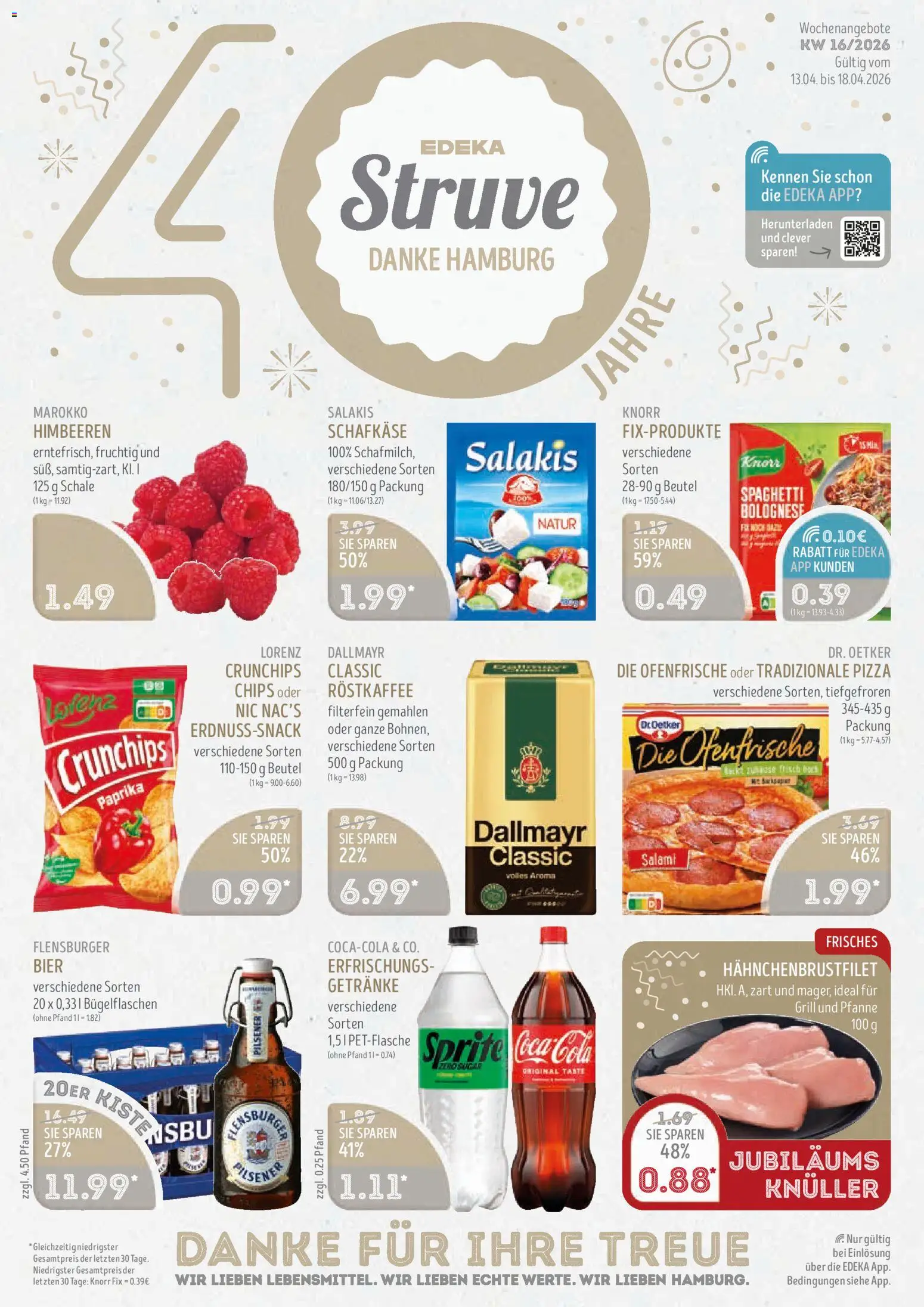 Edeka Struve Prospekt 	 – gültig ab 13.04.2026 | Seite: 3 | Produkte: Grill, Coca cola, Dallmayr, Chips