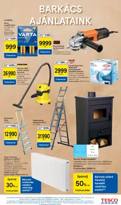 Tesco Hipermarket - Akciós újság  - amely érvényes a következő dátumtól: 05.02.2026 | Oldal: 15 | Termékek: Porszívó, Sarokcsiszoló, Radiátor, Dekoráció