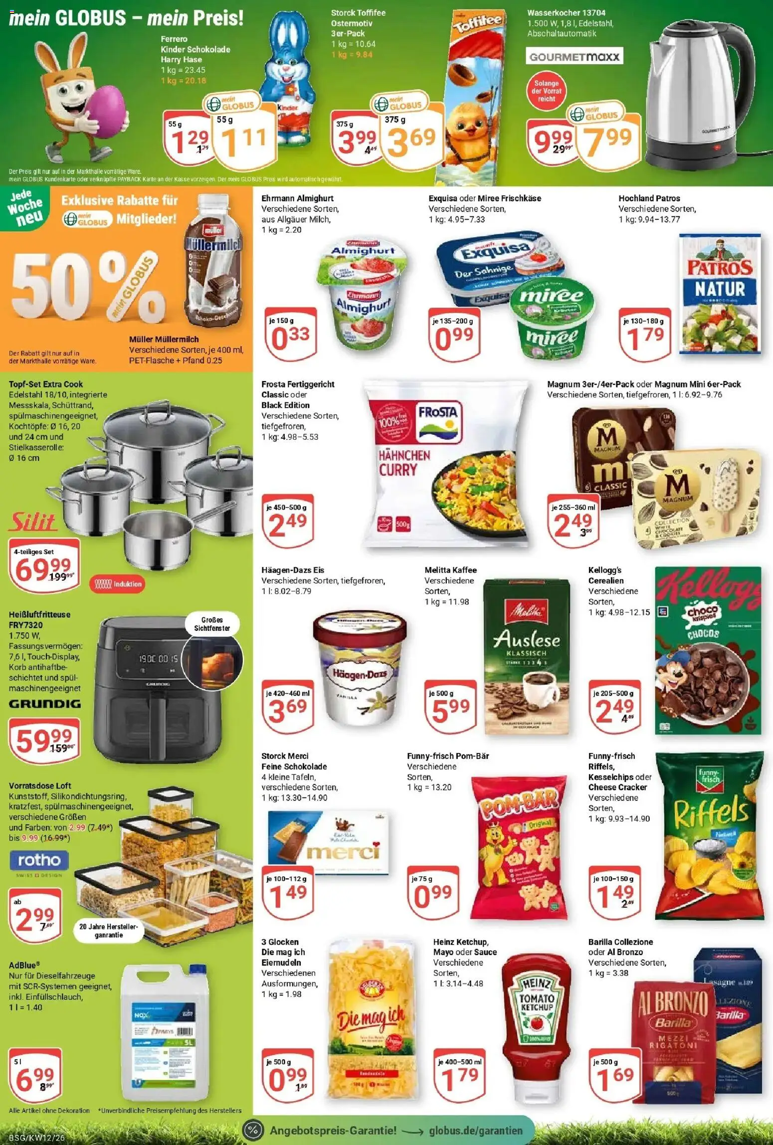 Globus prospekt Braunschweig	 – gültig ab 15.03.2026 | Seite: 2 | Produkte: Melitta kaffee, Barilla, Frosta, Eis