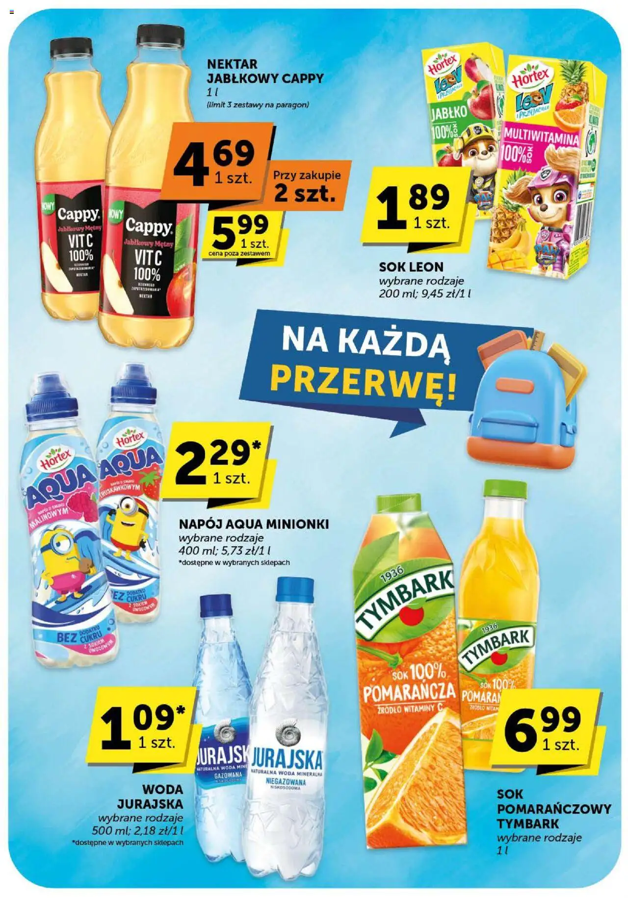 Groszek Gazetka od 21.08.2025 | Strona: 31 | Produkty: Sok, Woda niegazowana, Woda